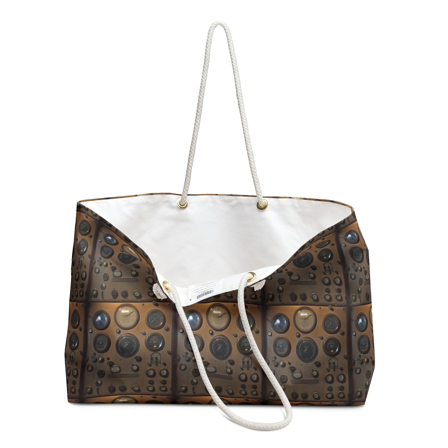 Trendy Weekender Bag with Retro Speaker Design