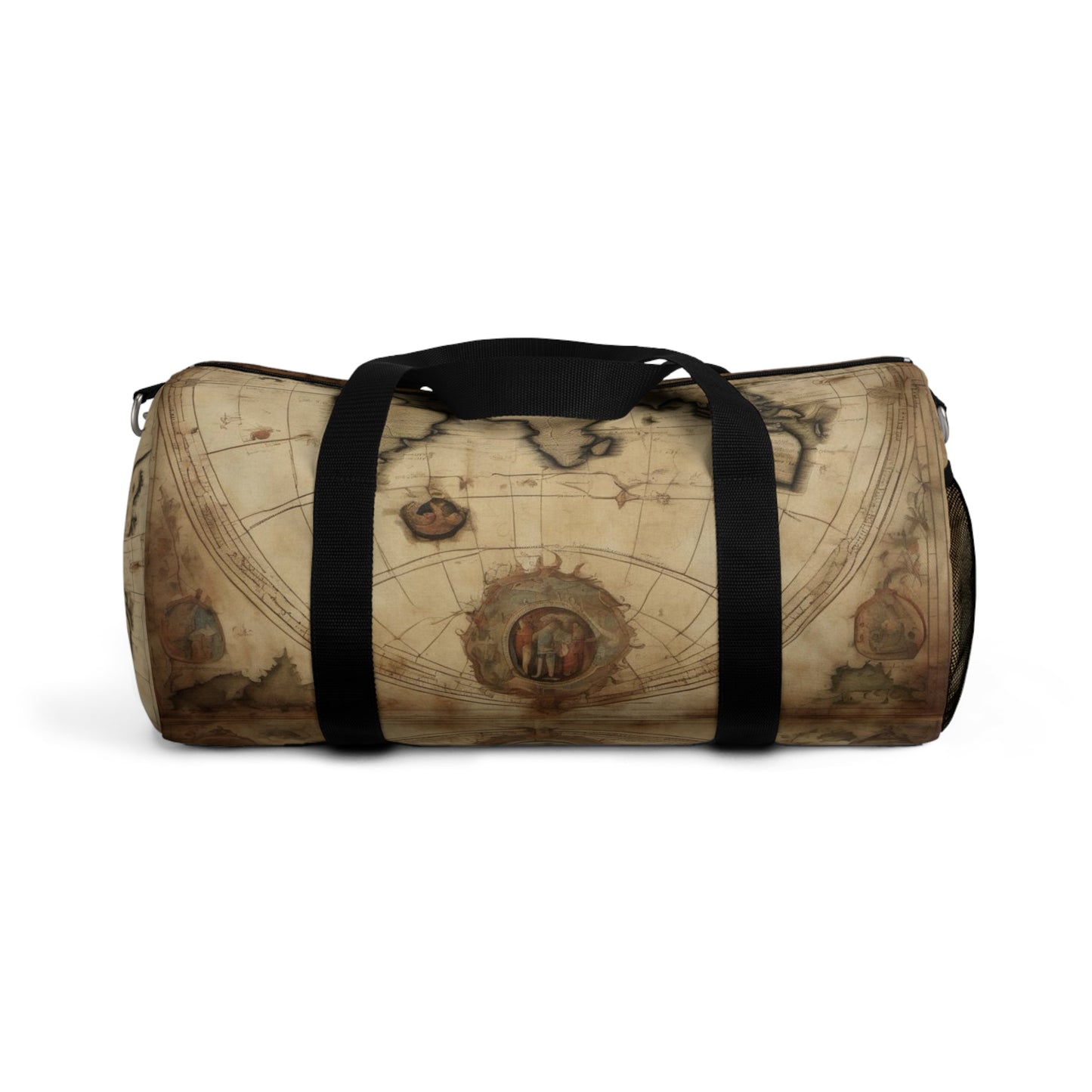 Vintage World Map Duffel Bag - Travel Companion for Adventurers