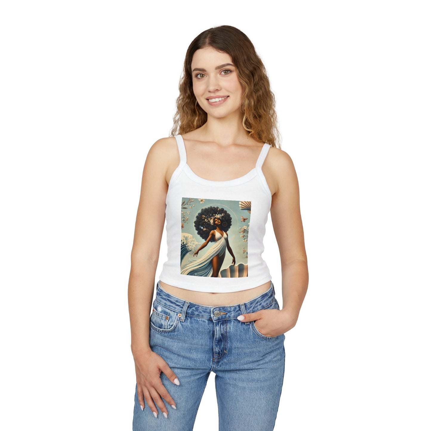 Boho Mermaid Women's Spaghetti Strap Tank Top - Summer Vibes