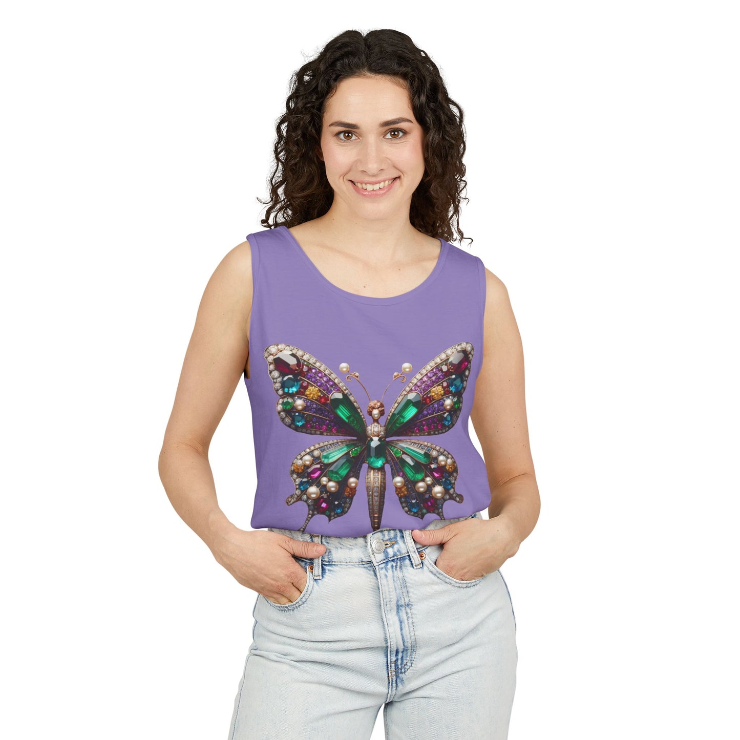 Butterfly Art Unisex Tank Top – Vibrant Summer Style