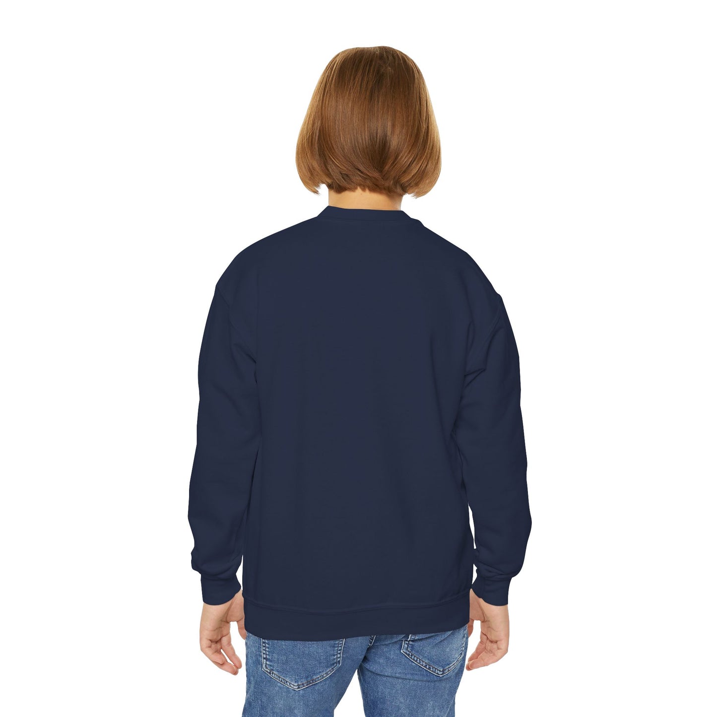Rainbow Unicorn Youth Crewneck Sweatshirt - Magical Adventure Design