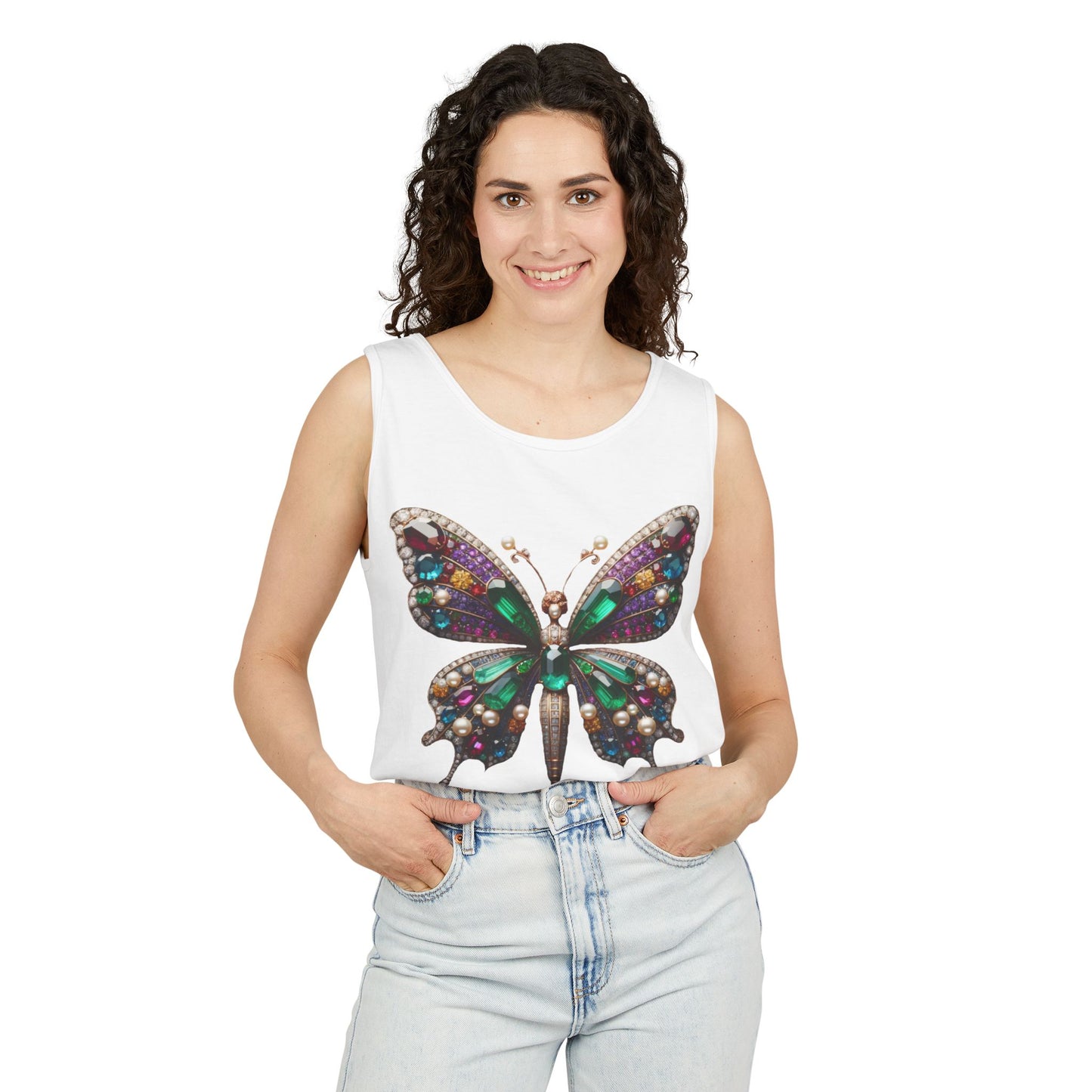 Butterfly Art Unisex Tank Top – Vibrant Summer Style