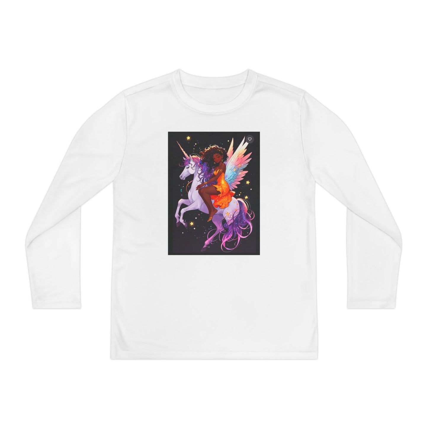 Magical Unicorn Youth Long Sleeve Tee - Vibrant Fantasy Design for Kids