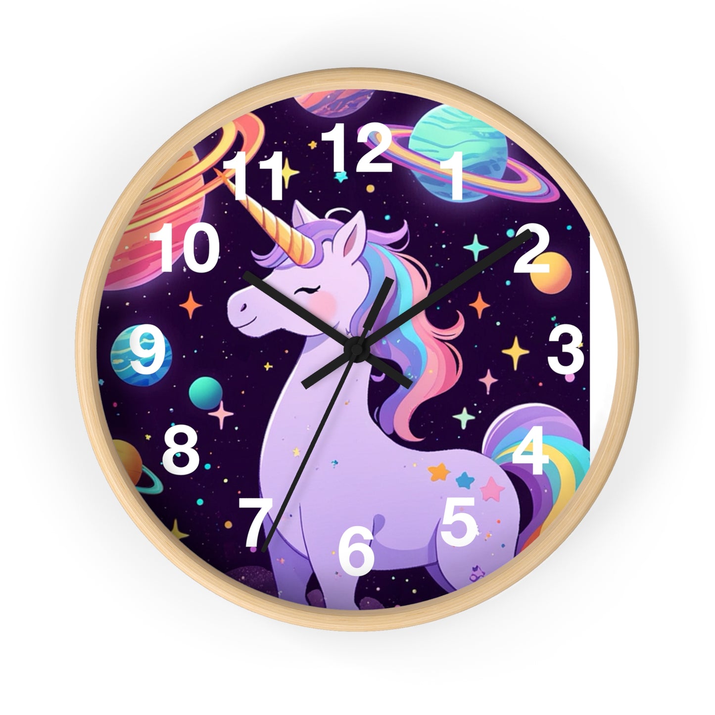 Magical Unicorn Wall Clock - Cosmic Decor for Kids' Rooms