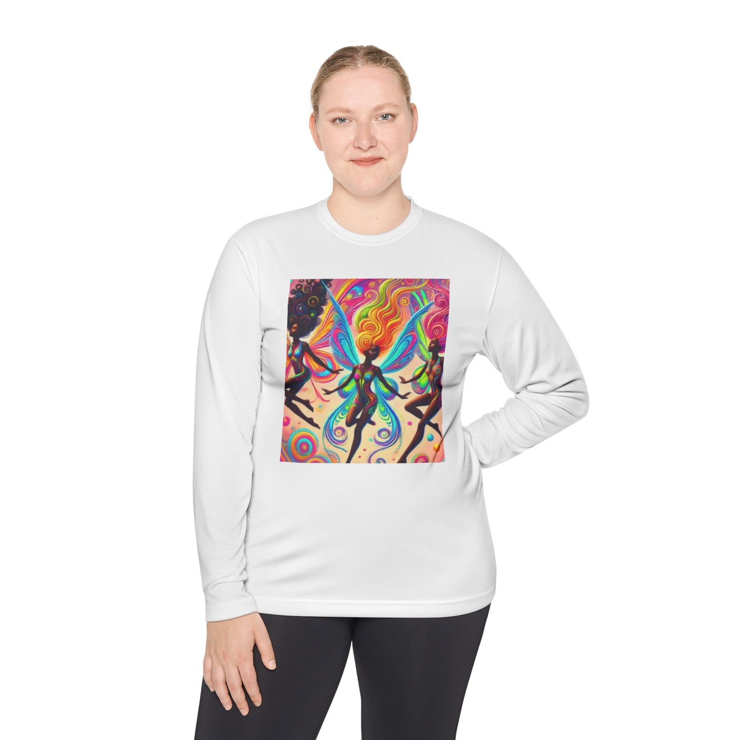 Colorful Dance Art Unisex Lightweight Long Sleeve Tee - Perfect for Festivals & Celebrations