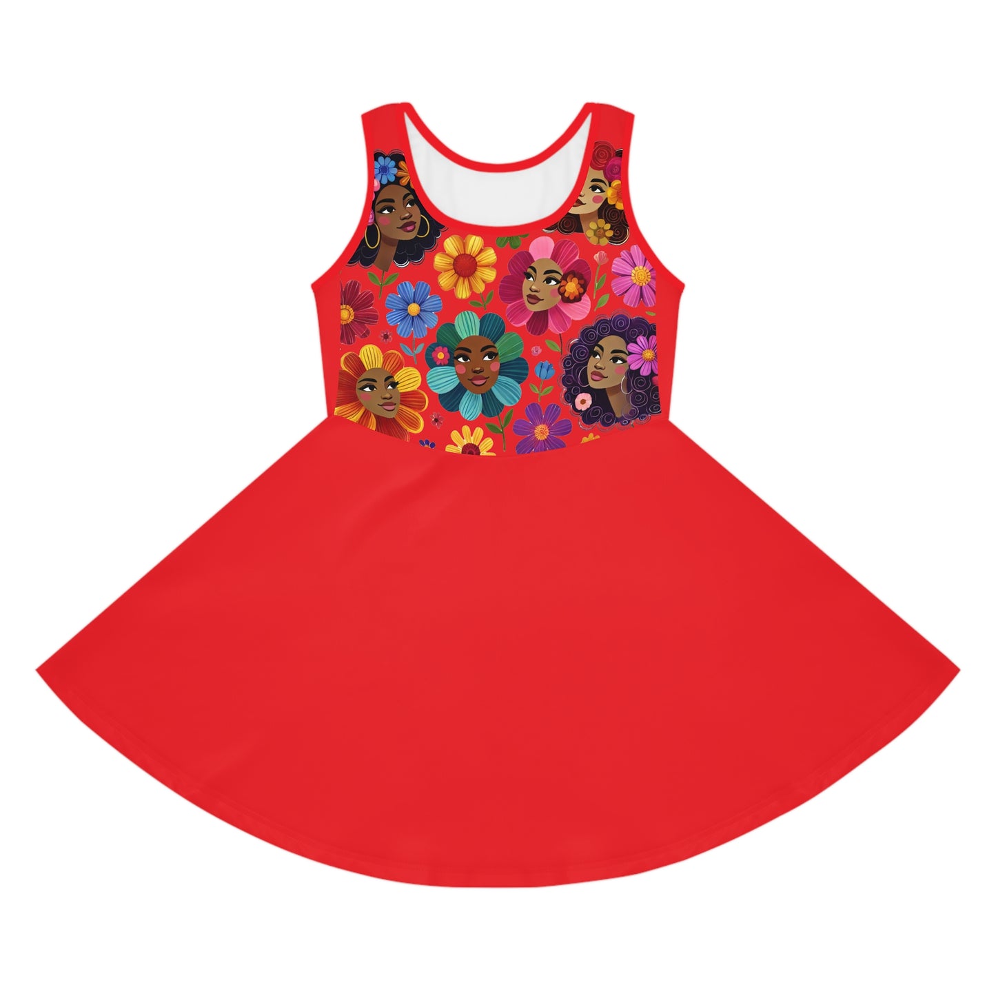Girls' Sleeveless Sundress (AOP)