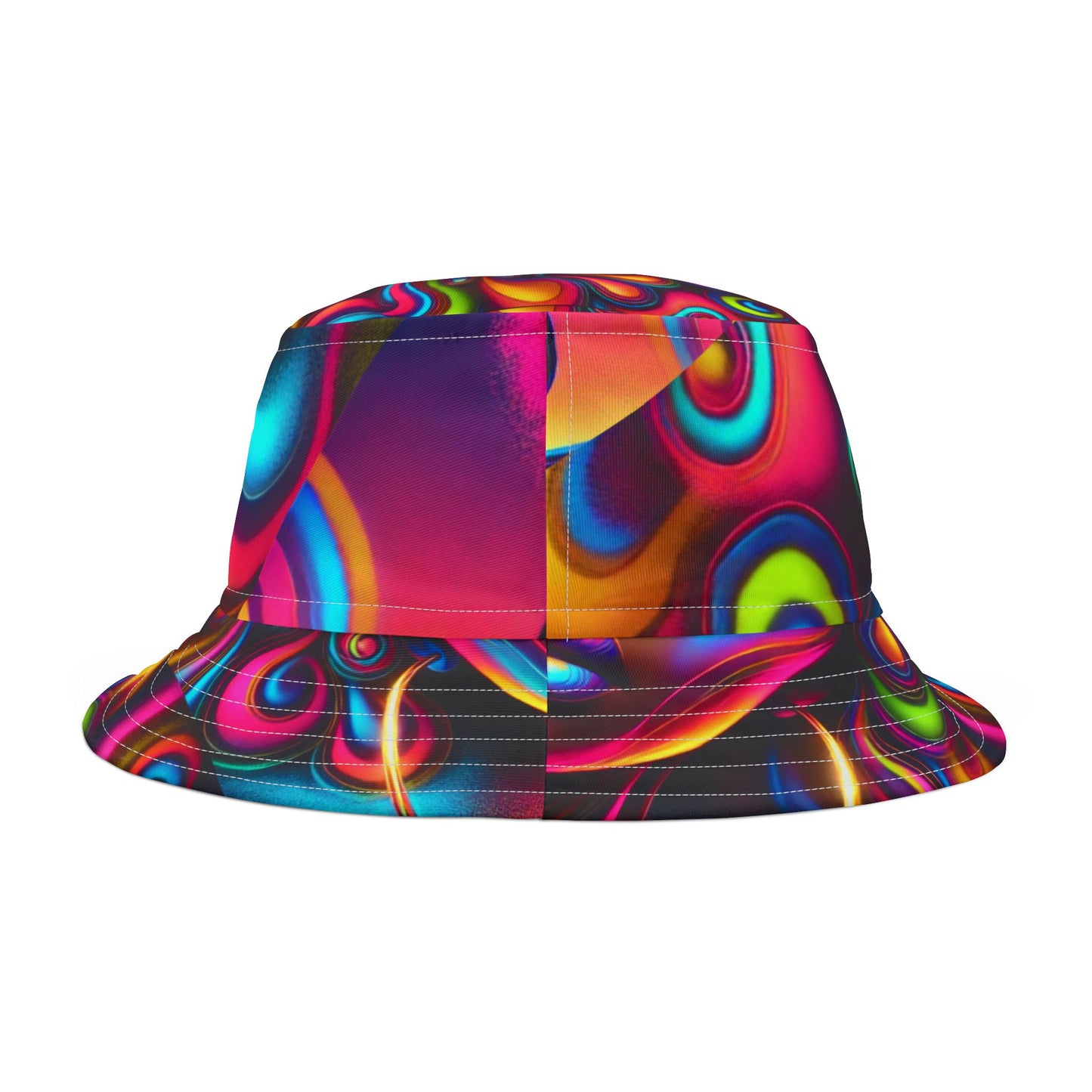 Vibrant Swirl Bucket Hat - Colorful Summer Headwear