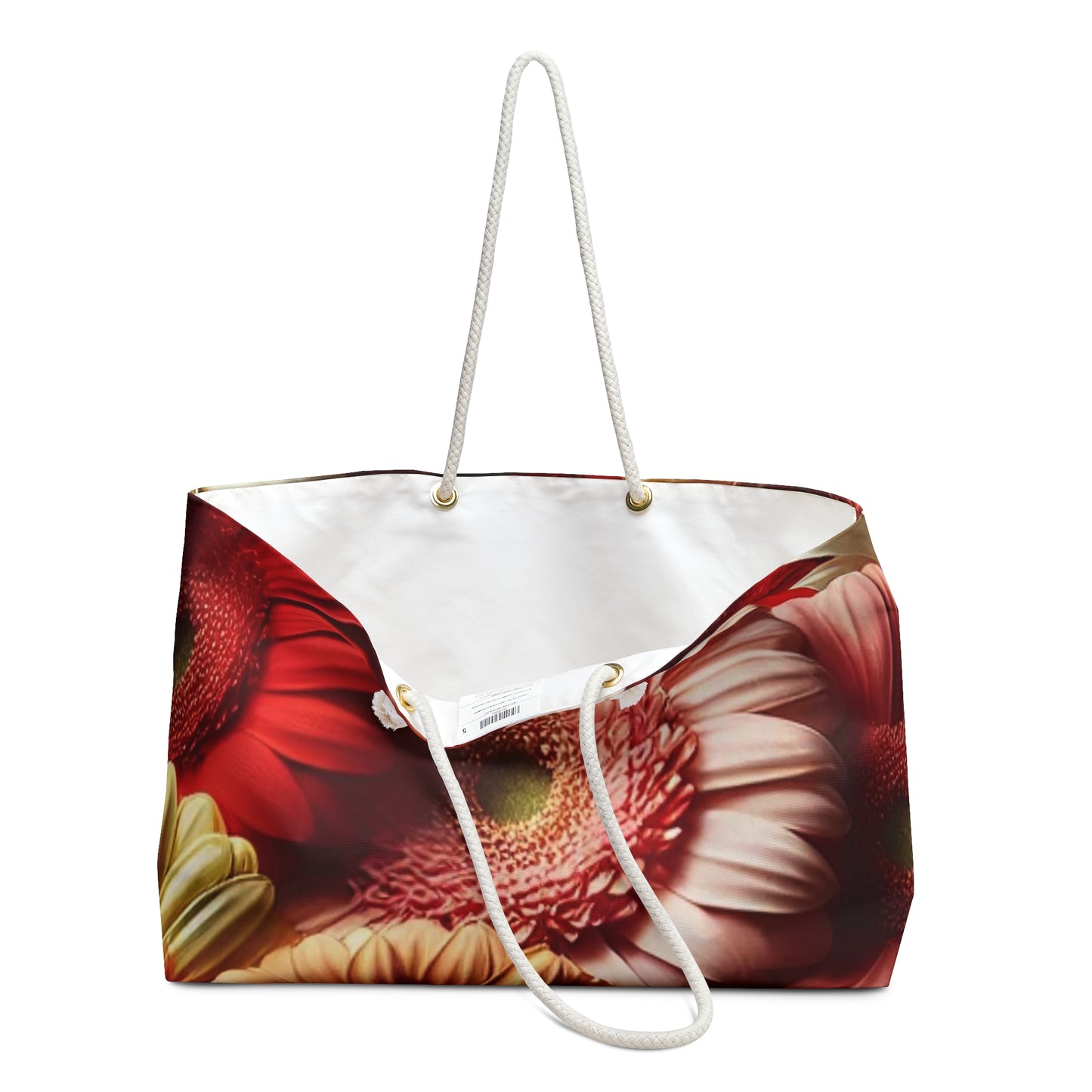 Floral Weekender Bag - Vibrant Flower Print Travel Tote for Beach & Getaways