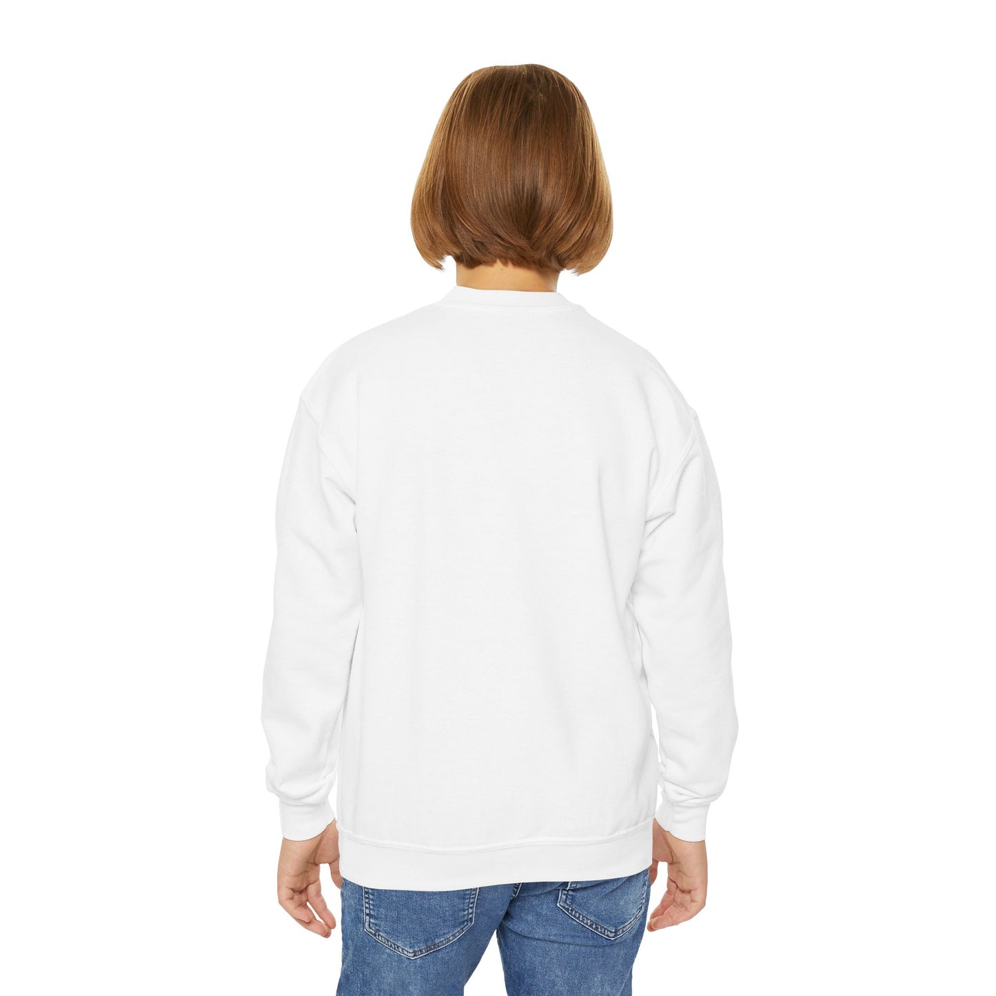 Rainbow Unicorn Youth Crewneck Sweatshirt - Magical Adventure Design