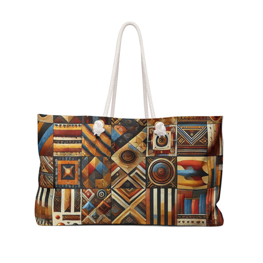 Colorful Summer Vibes Weekender Bag - Perfect for Beach Trips and Vacation