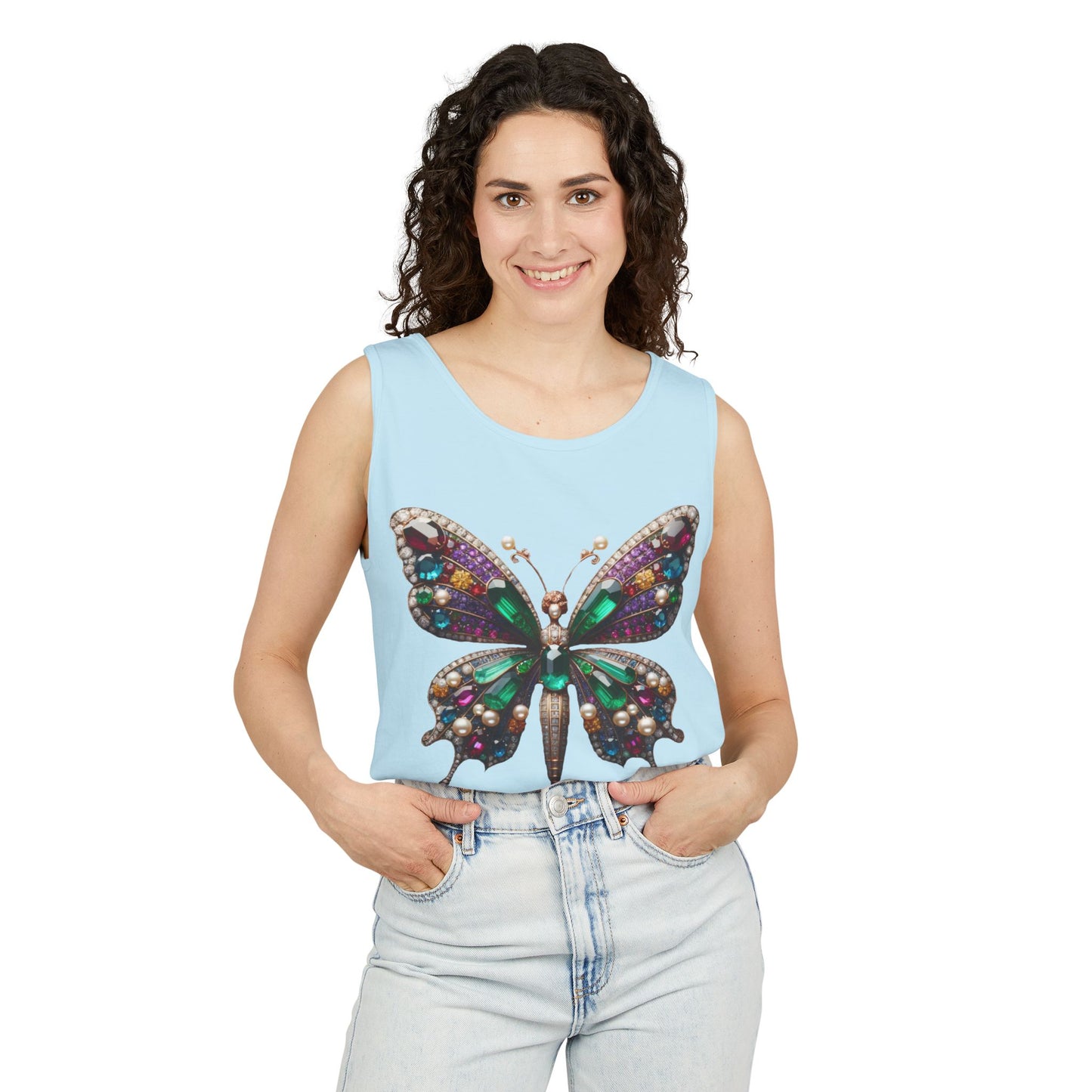 Butterfly Art Unisex Tank Top – Vibrant Summer Style
