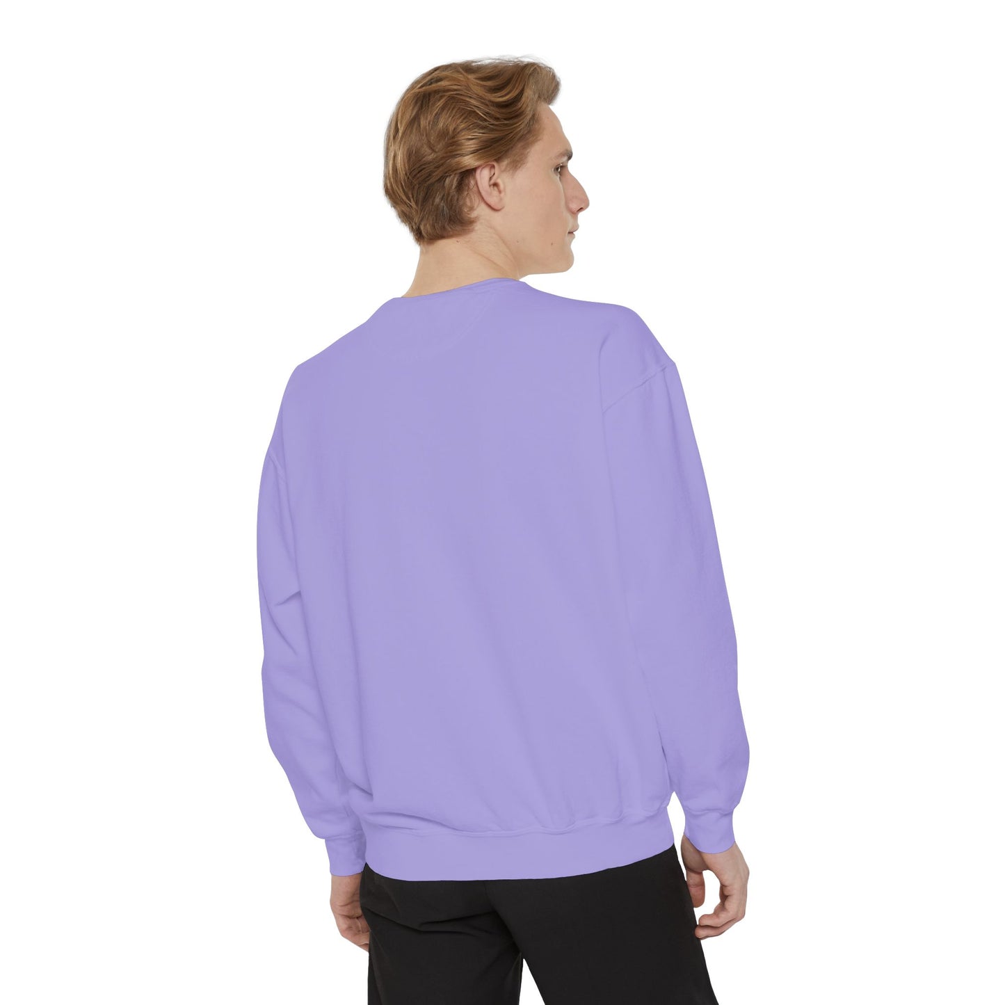 Artistic Garment-Dyed Unisex Sweatshirt - Abstract Ocean Design