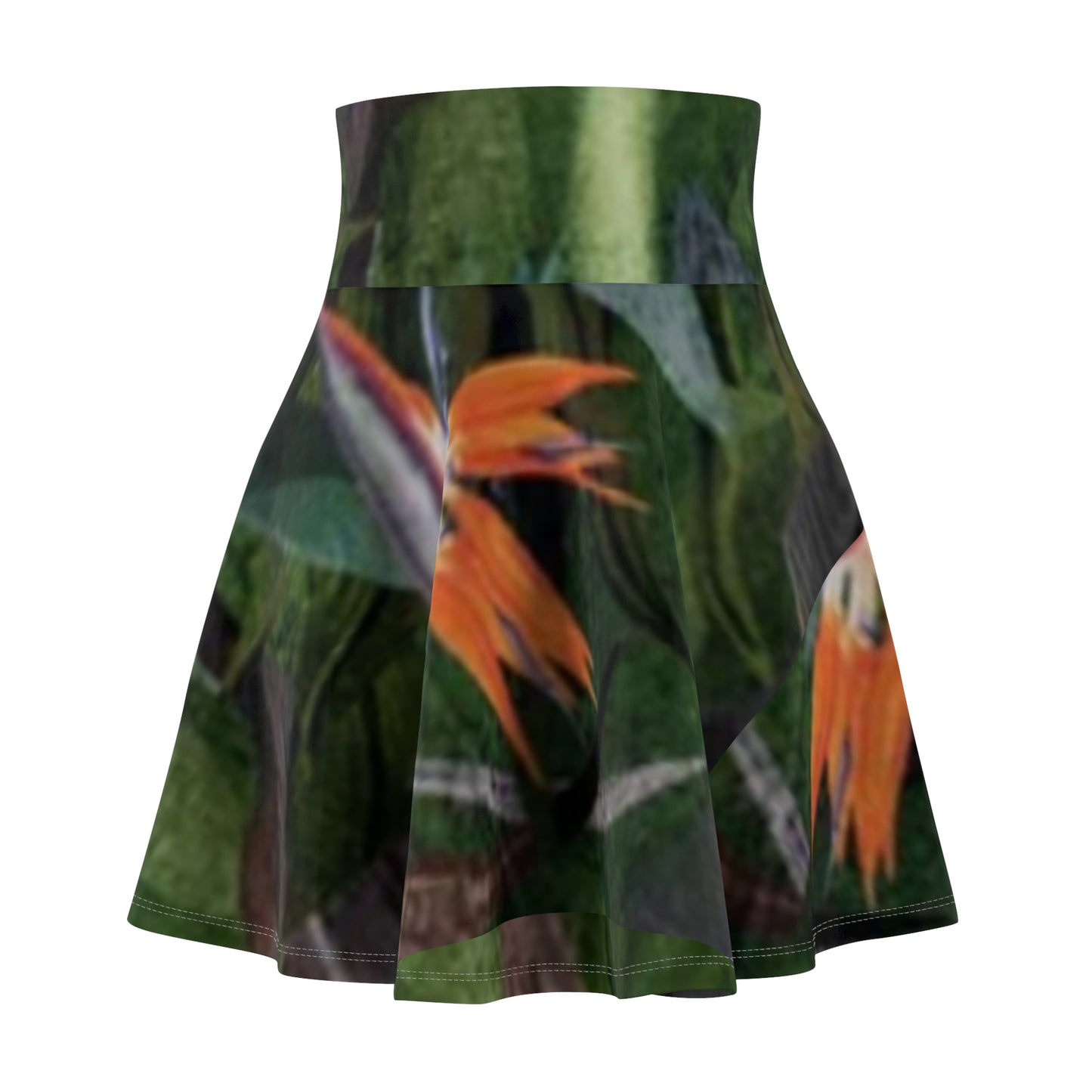 Tropical Floral Women's Skater Skirt - Perfect for Summer Parties & Outdoor Events