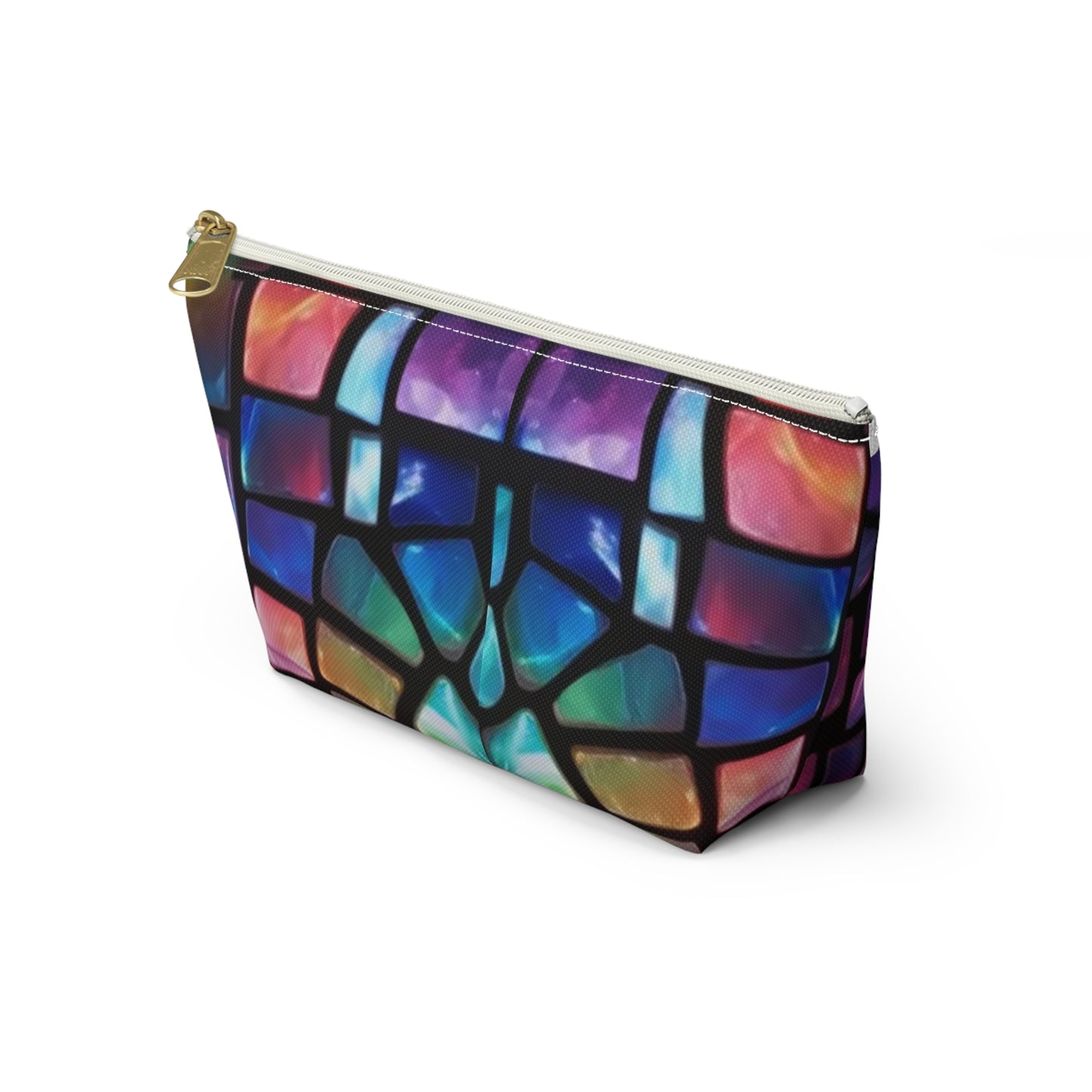 Vibrant Stained Glass Accessory Pouch