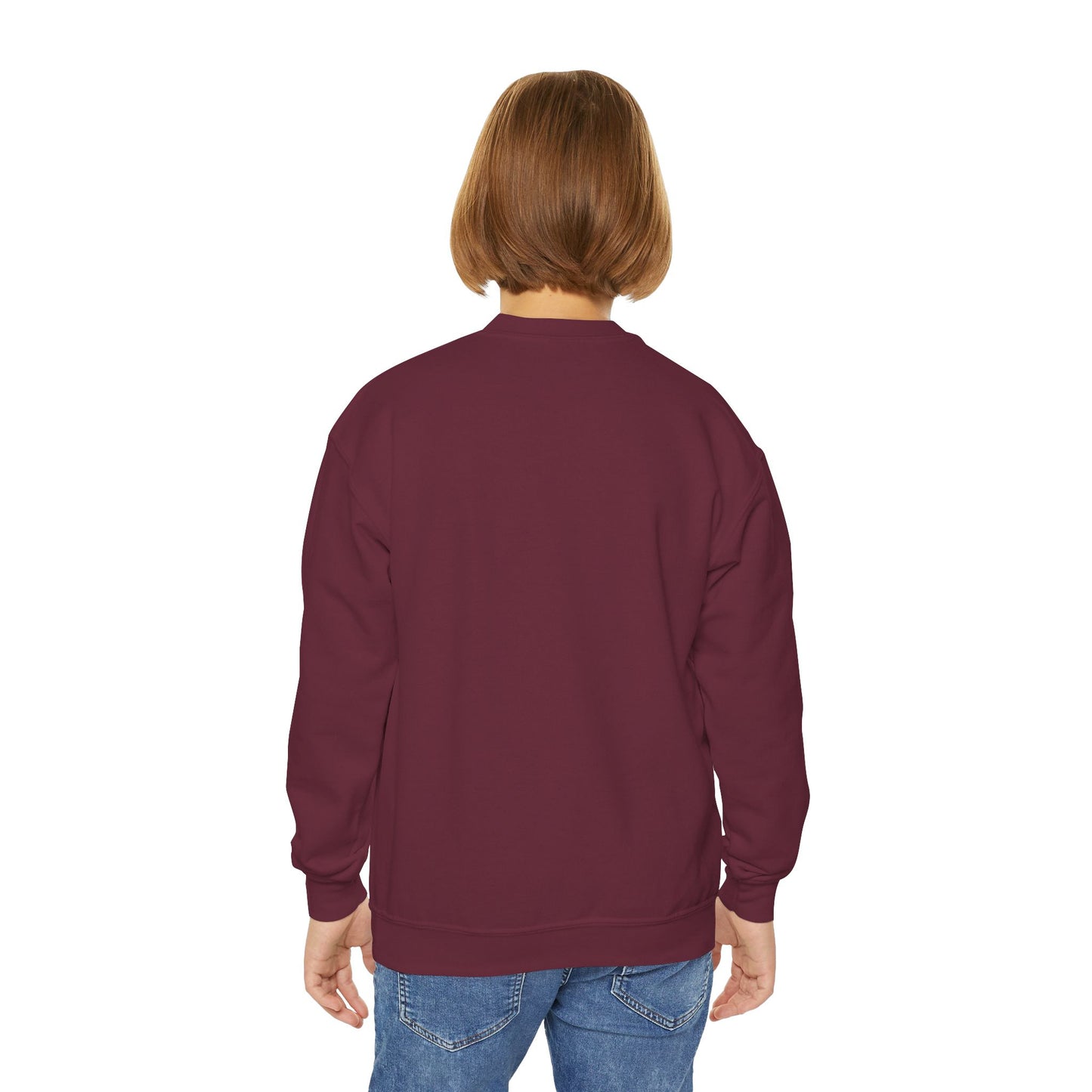 Rainbow Unicorn Youth Crewneck Sweatshirt - Magical Adventure Design