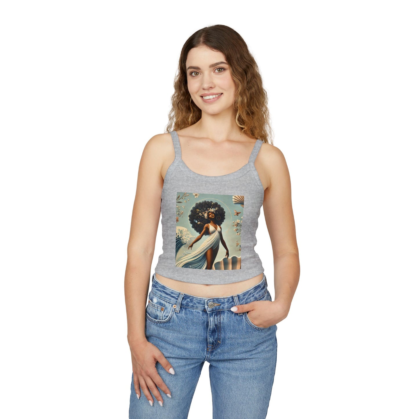 Boho Mermaid Women's Spaghetti Strap Tank Top - Summer Vibes