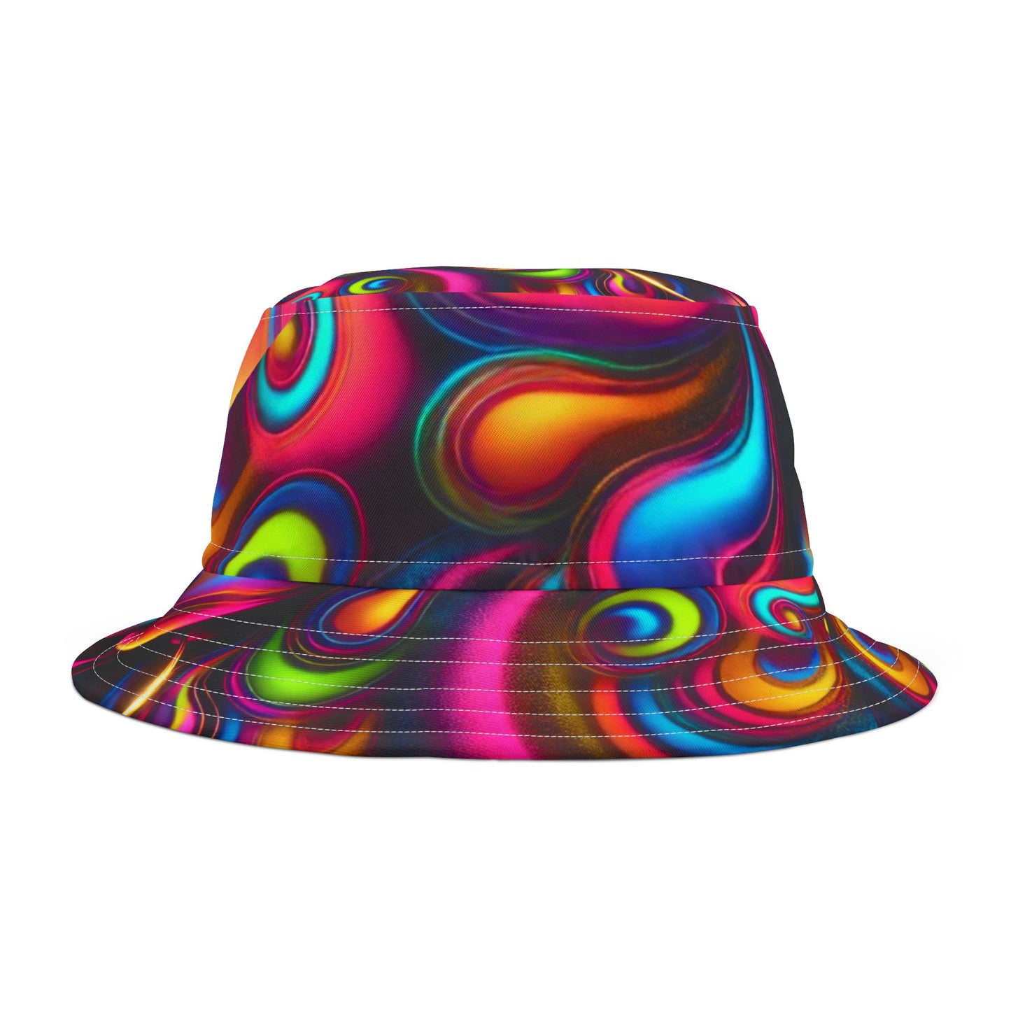 Vibrant Swirl Bucket Hat - Colorful Summer Headwear