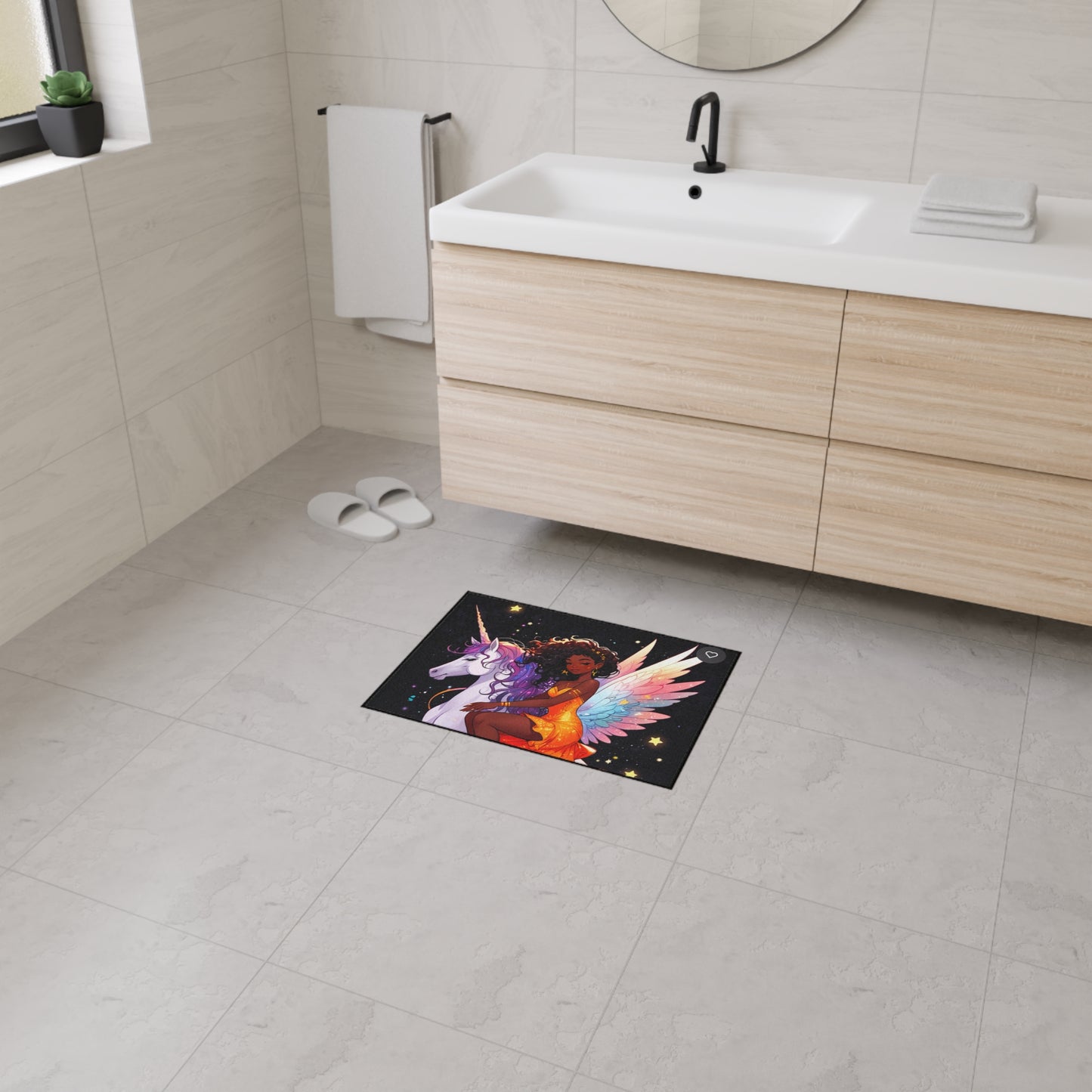 Magical Unicorn Floor Mat - Heavy Duty, Fantasy Decor for Home