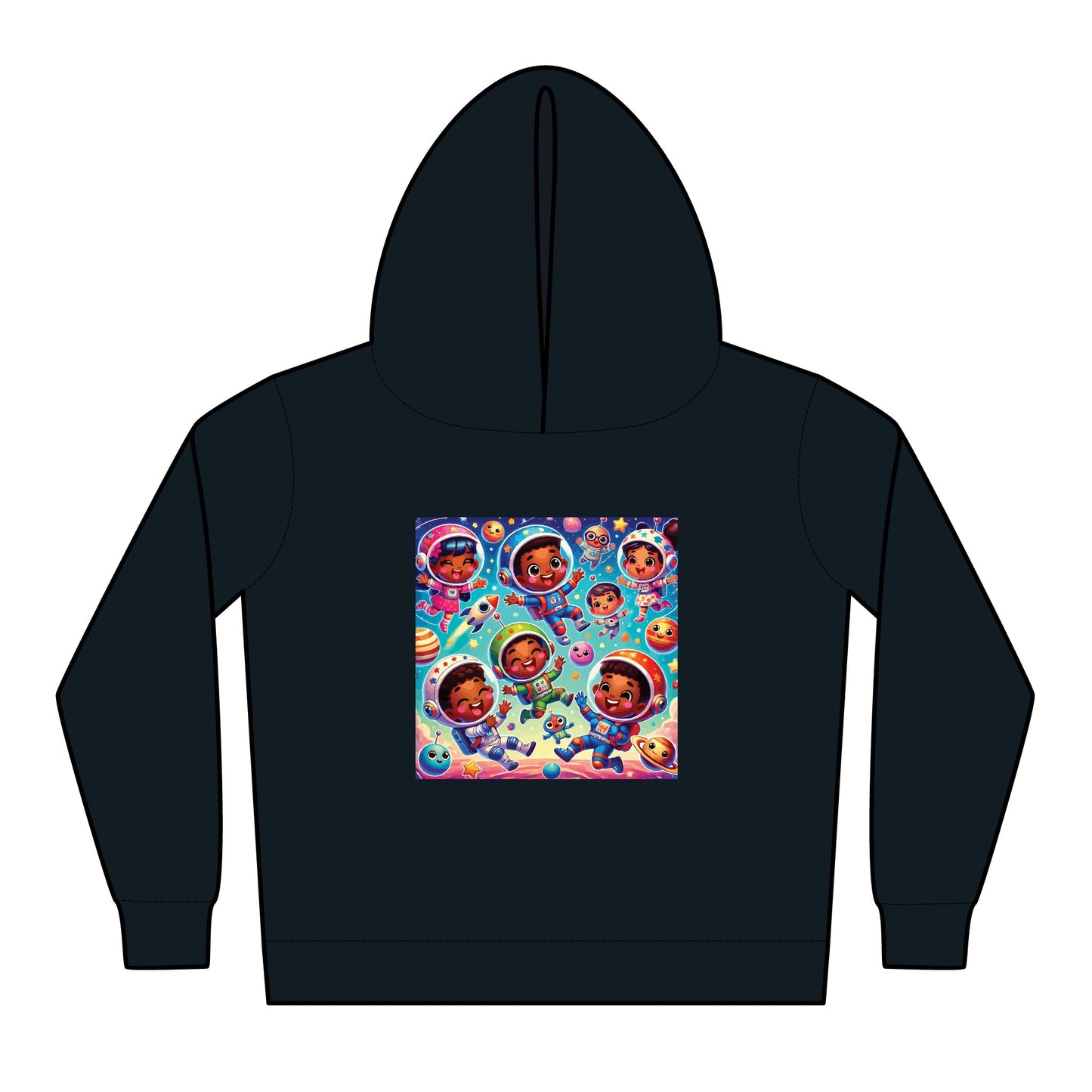 Toddler Space Adventure Pullover Fleece Hoodie - Fun and Cozy Kids Hoodie for Astro-Lovers