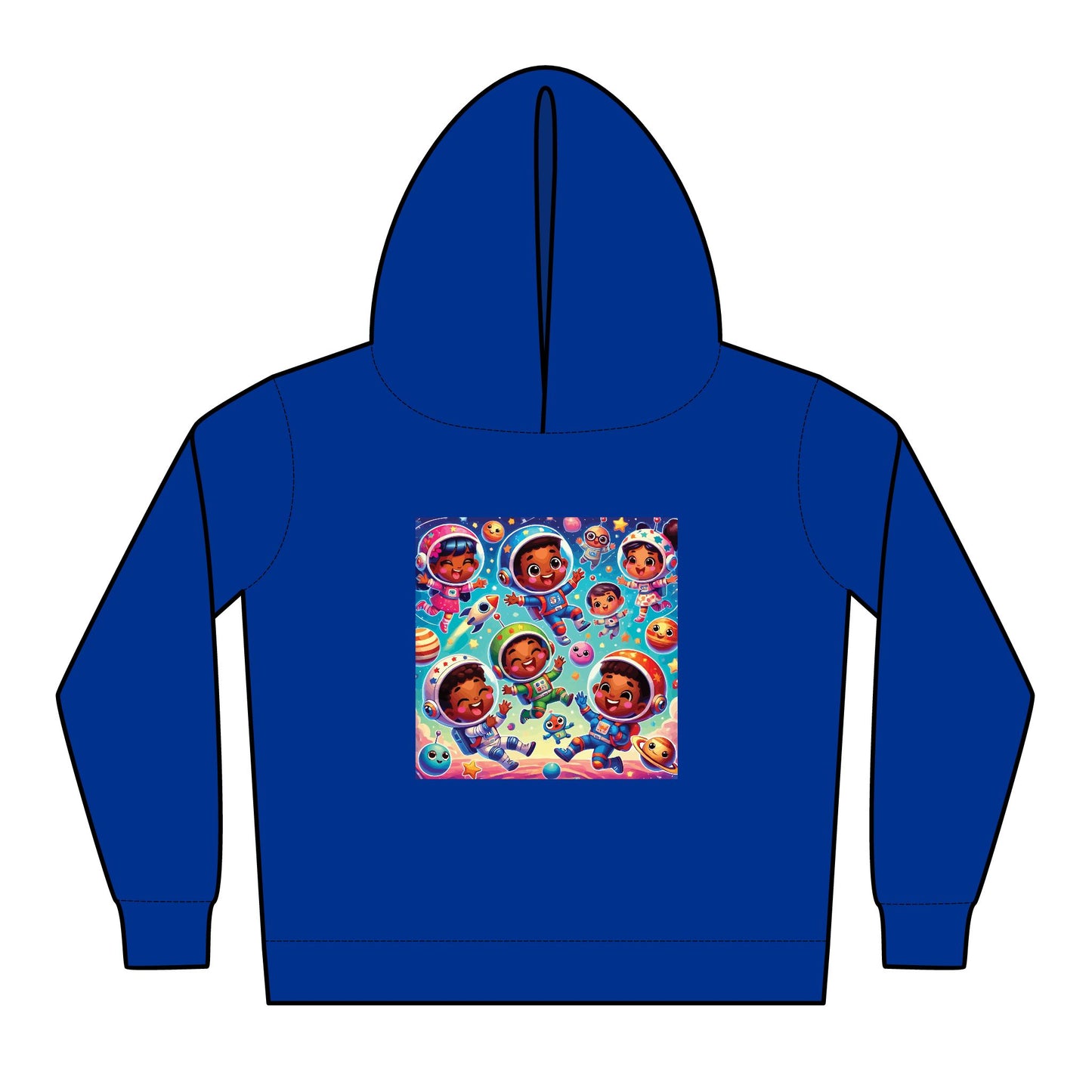 Toddler Space Adventure Pullover Fleece Hoodie - Fun and Cozy Kids Hoodie for Astro-Lovers