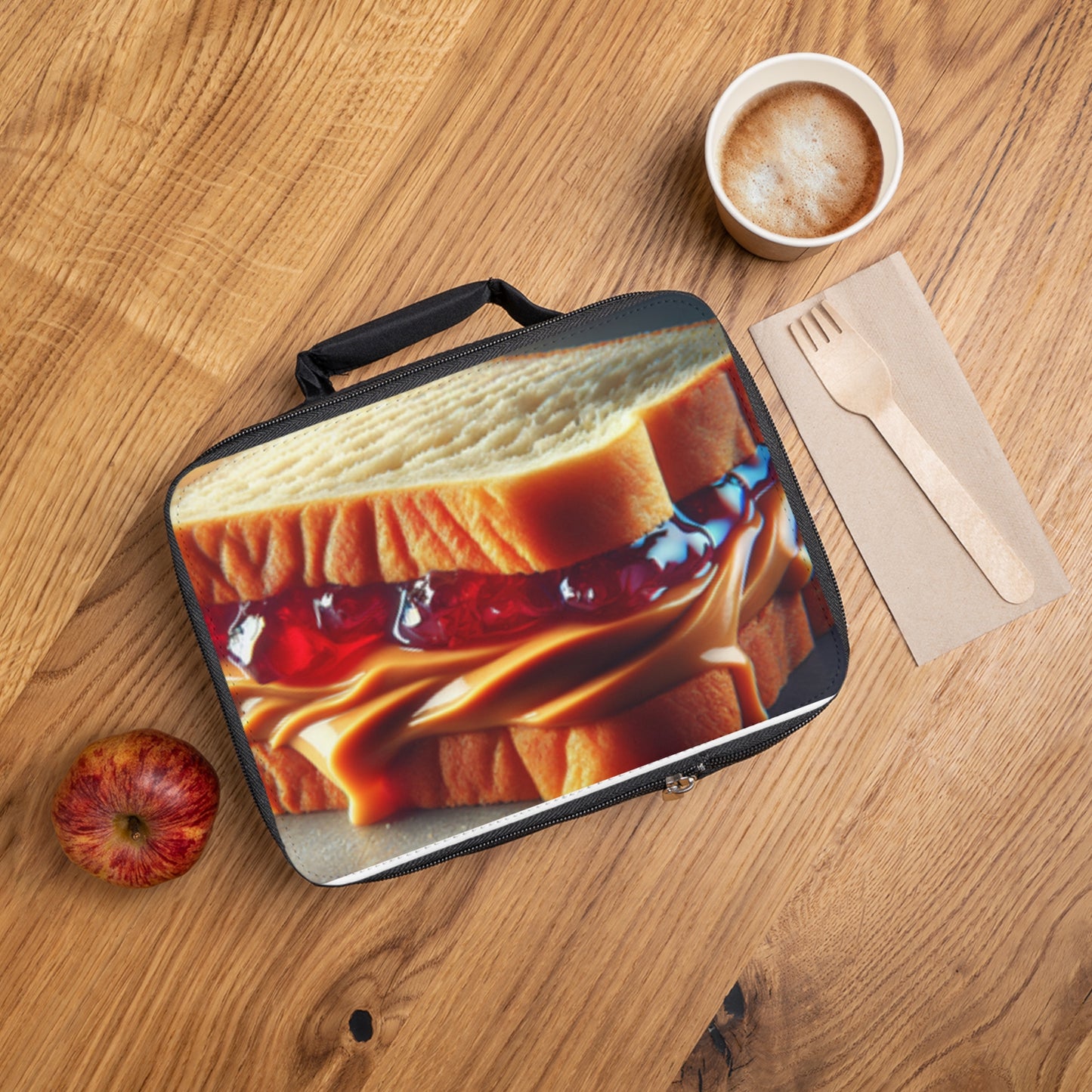 Peanut Butter and Jelly Themed Lunch Bag - Fun & Practical Tote for Kids and Adults