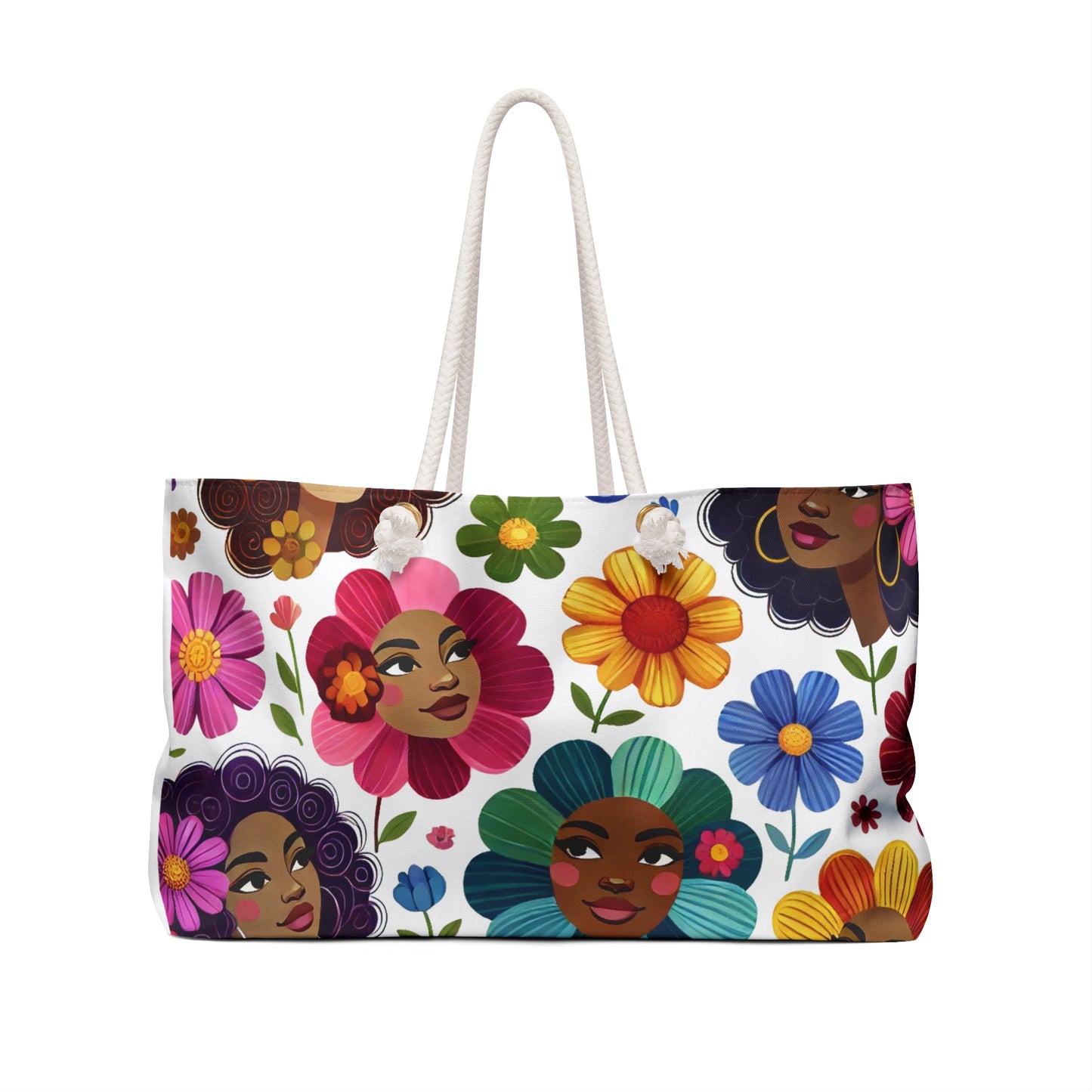 Vibrant Floral Weekender Bag for Travel & Everyday Use