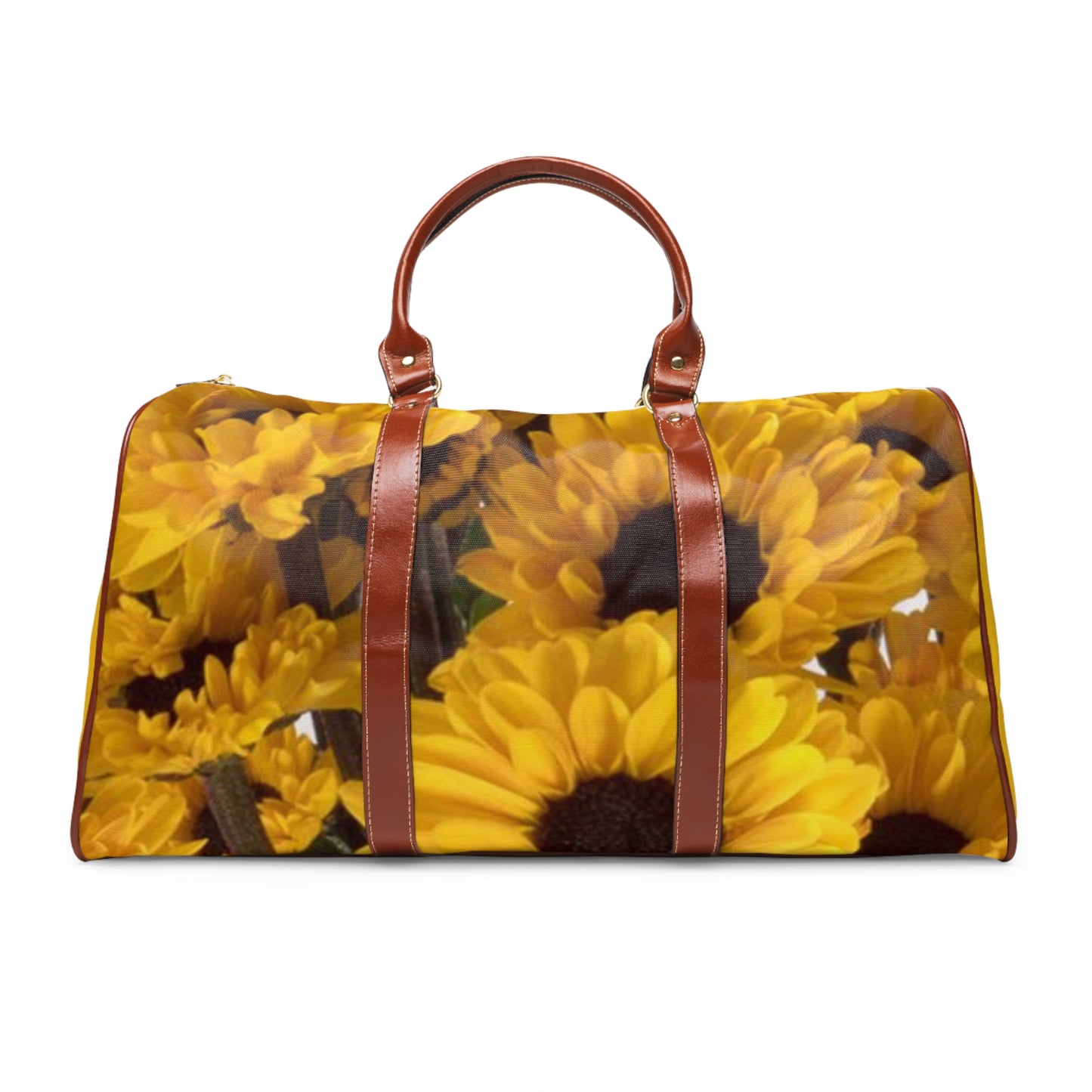 Sunflower Waterproof Travel Bag - Stylish Floral Weekender for Adventurers
