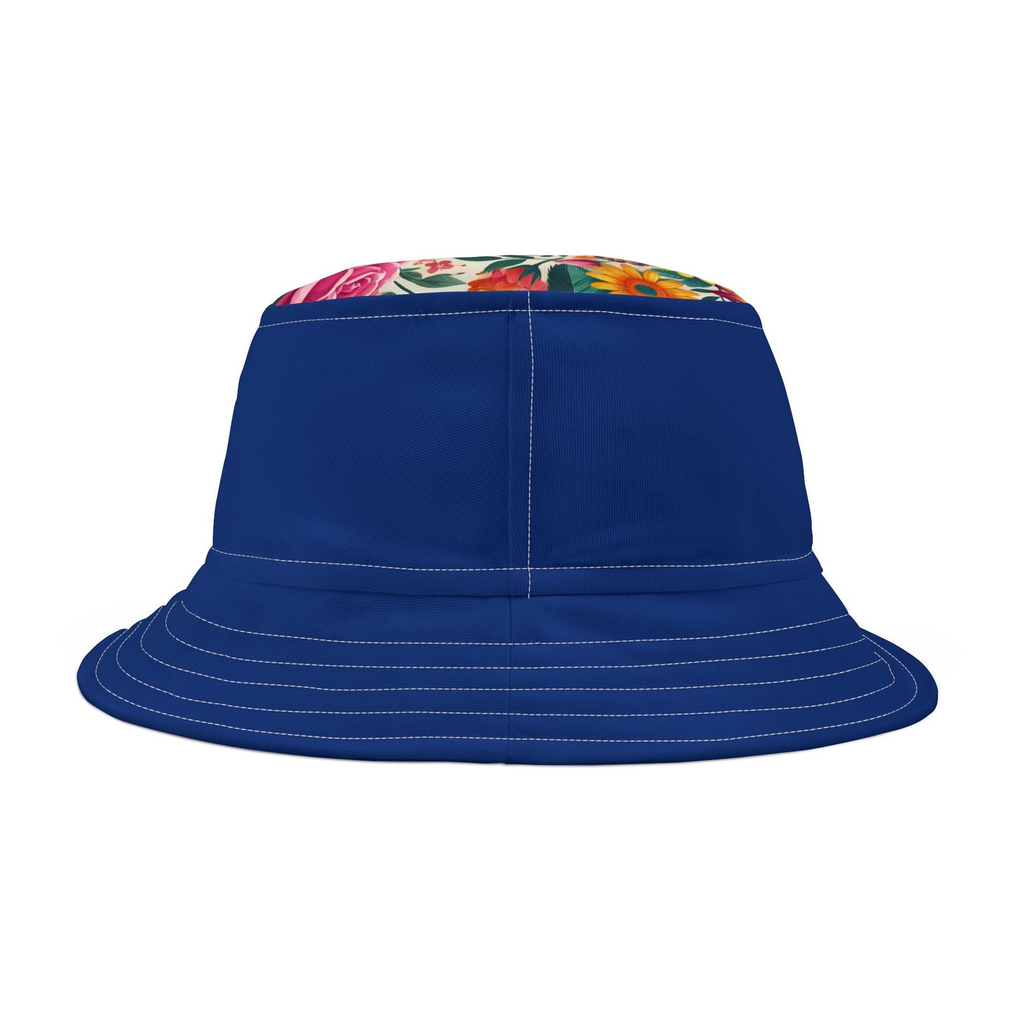 Vibrant Floral Red Bucket Hat for Summer Adventures