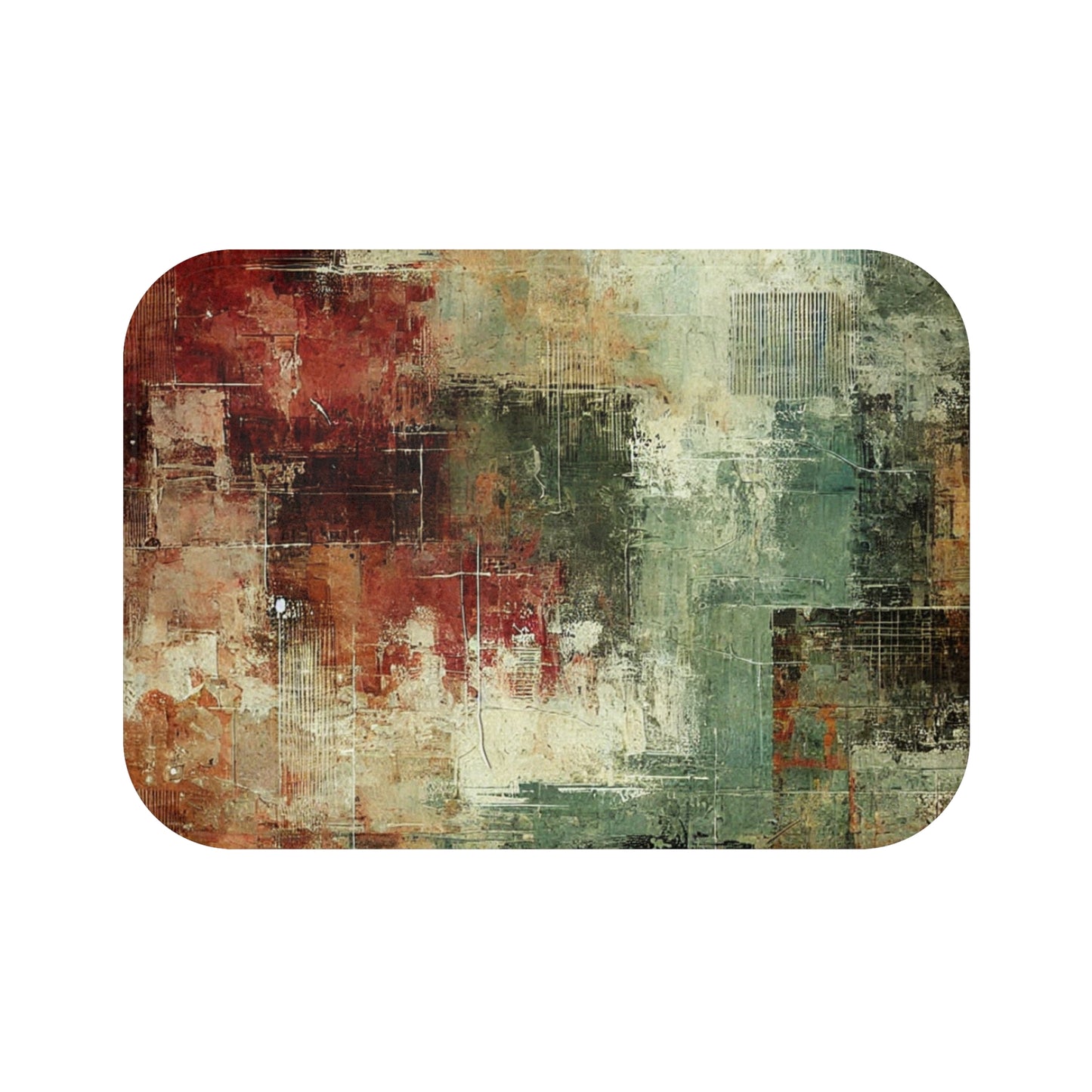Abstract Art Bath Mat | Modern Home Decor | Textured Non-Slip Design