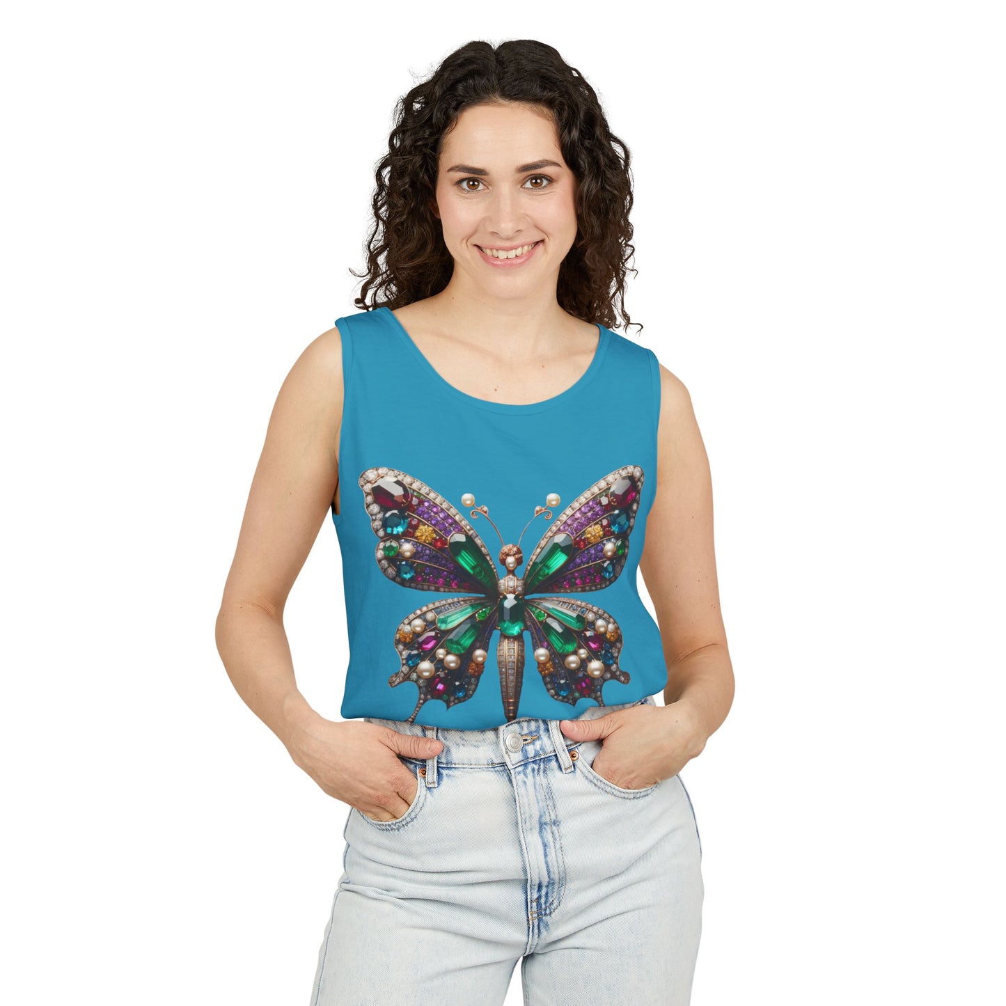 Butterfly Art Unisex Tank Top – Vibrant Summer Style