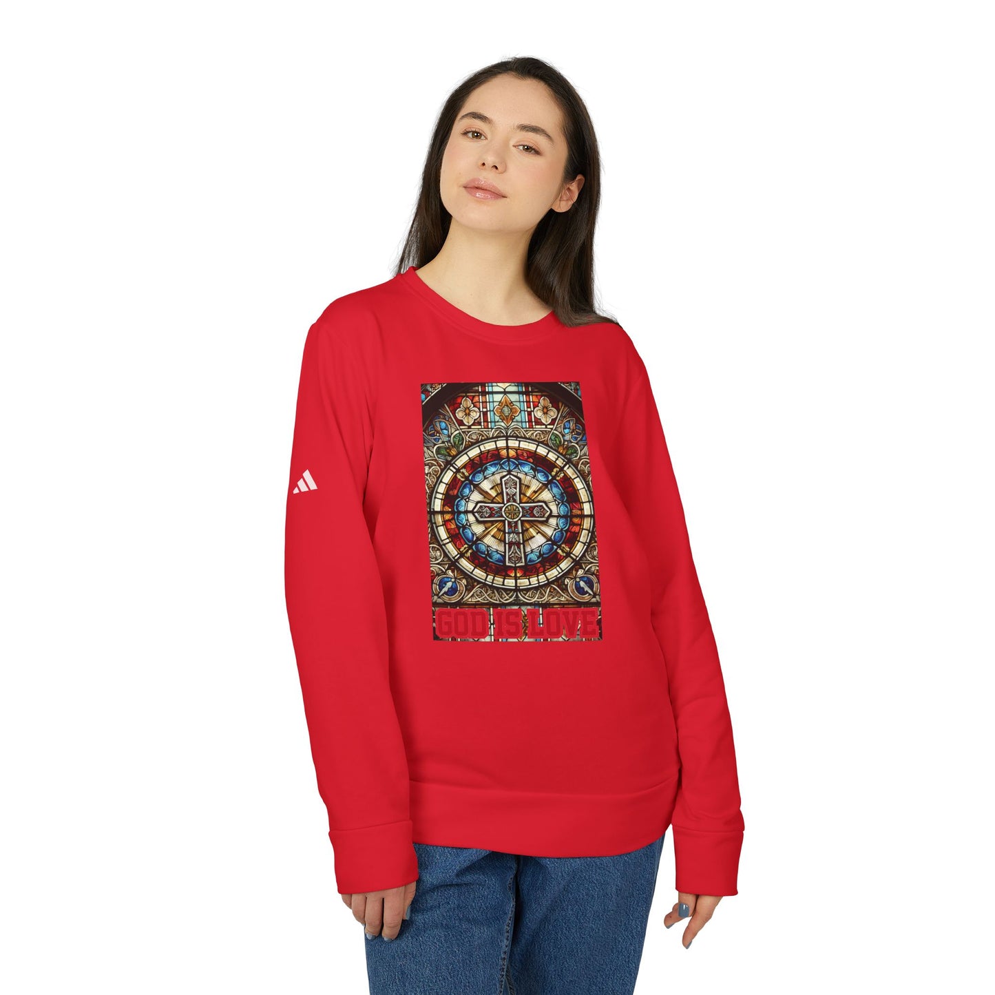 Adidas Unisex Fleece Crewneck Sweatshirt