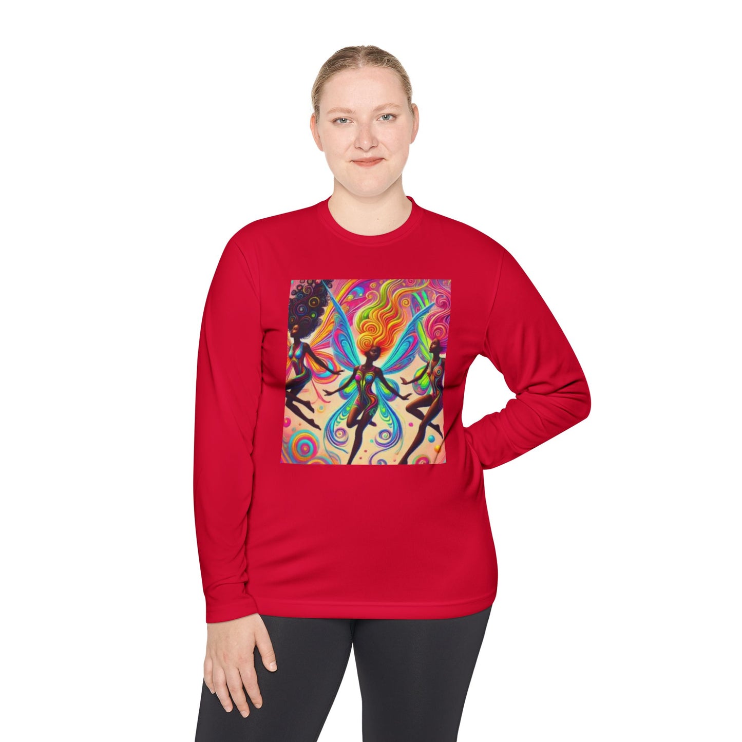 Colorful Dance Art Unisex Lightweight Long Sleeve Tee - Perfect for Festivals & Celebrations