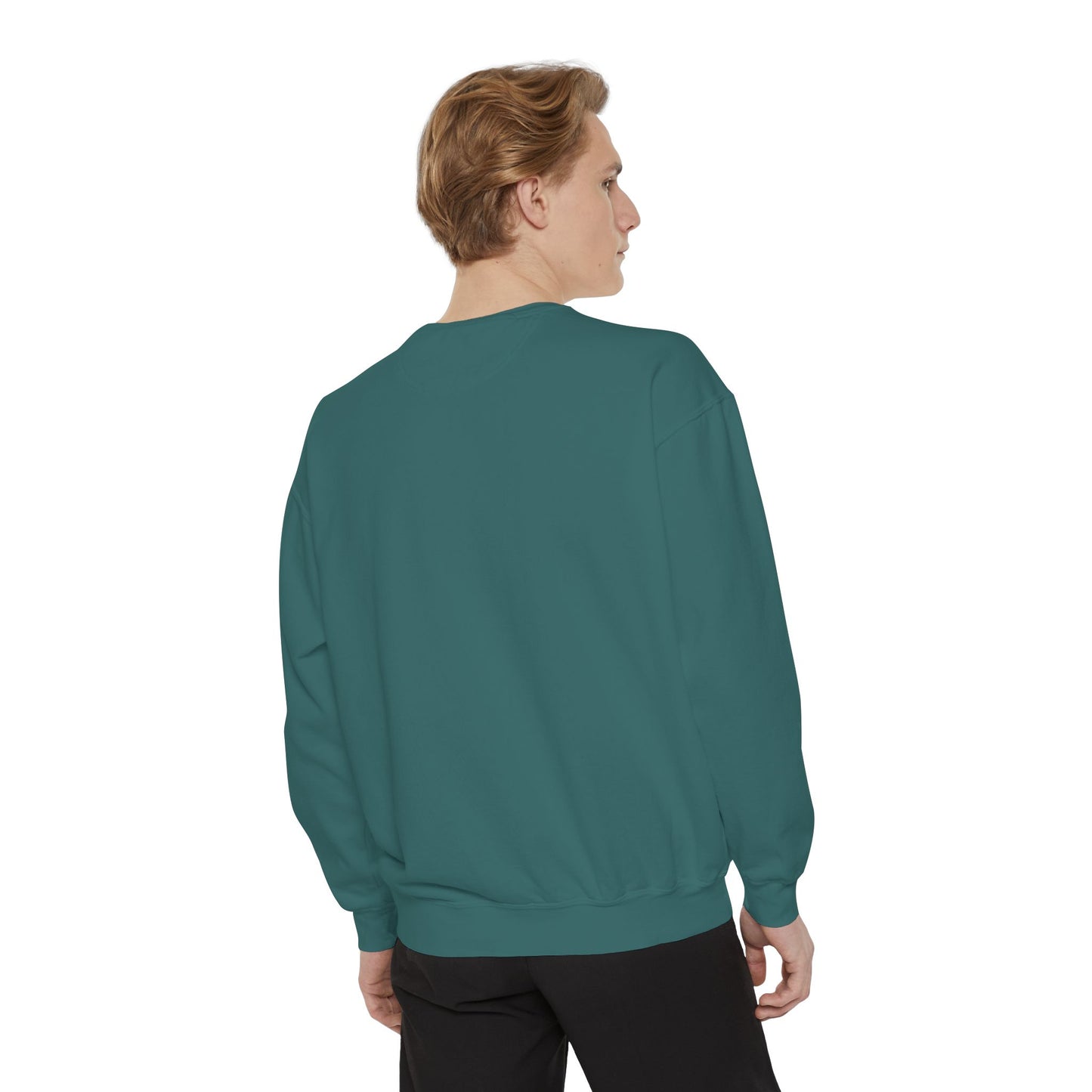 Vintage Jazz Singer Sweatshirt - Unisex Garment-Dyed Design for Music Lovers