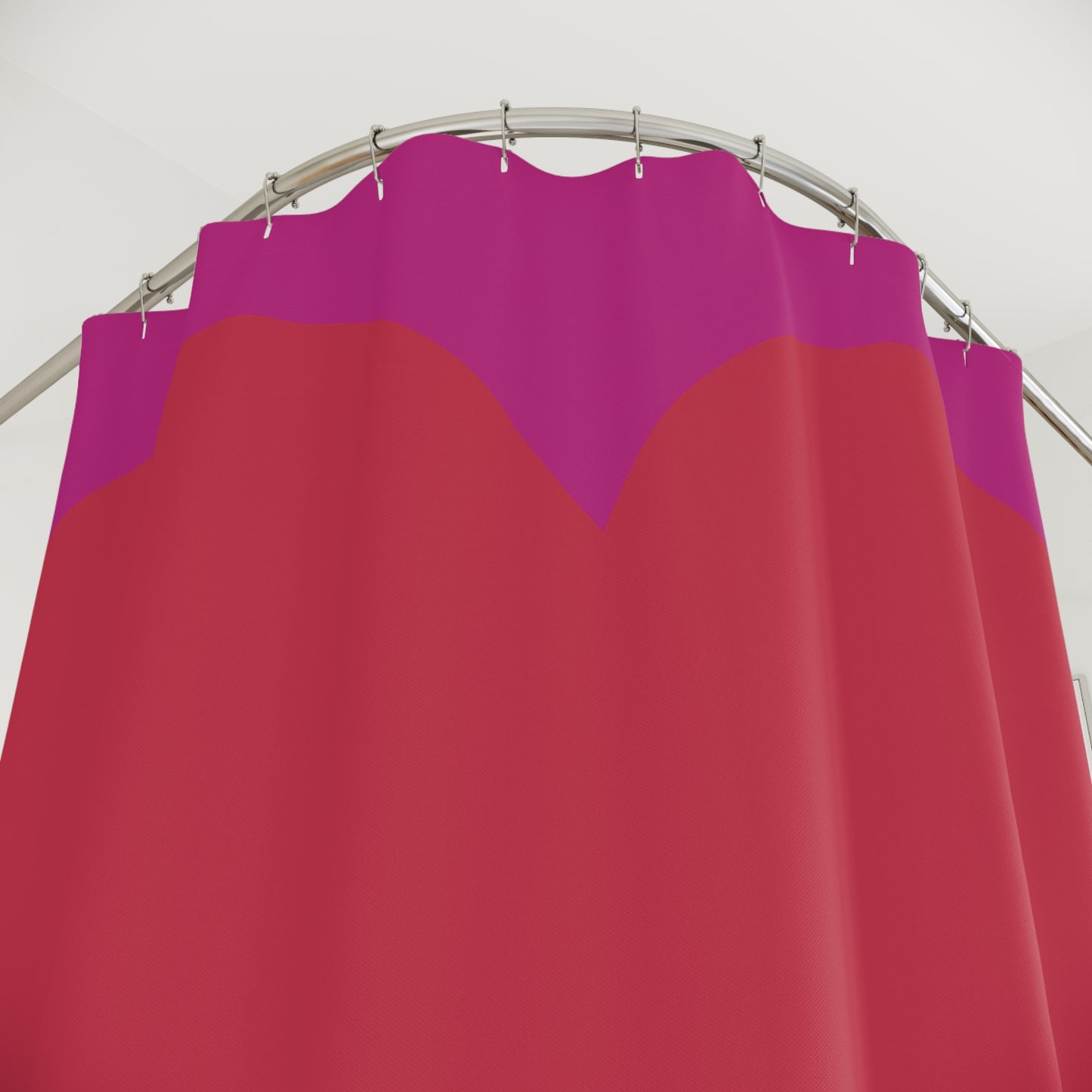 Bold Red Heart Shower Curtain - Perfect for Valentine's Day and Romantic Decor