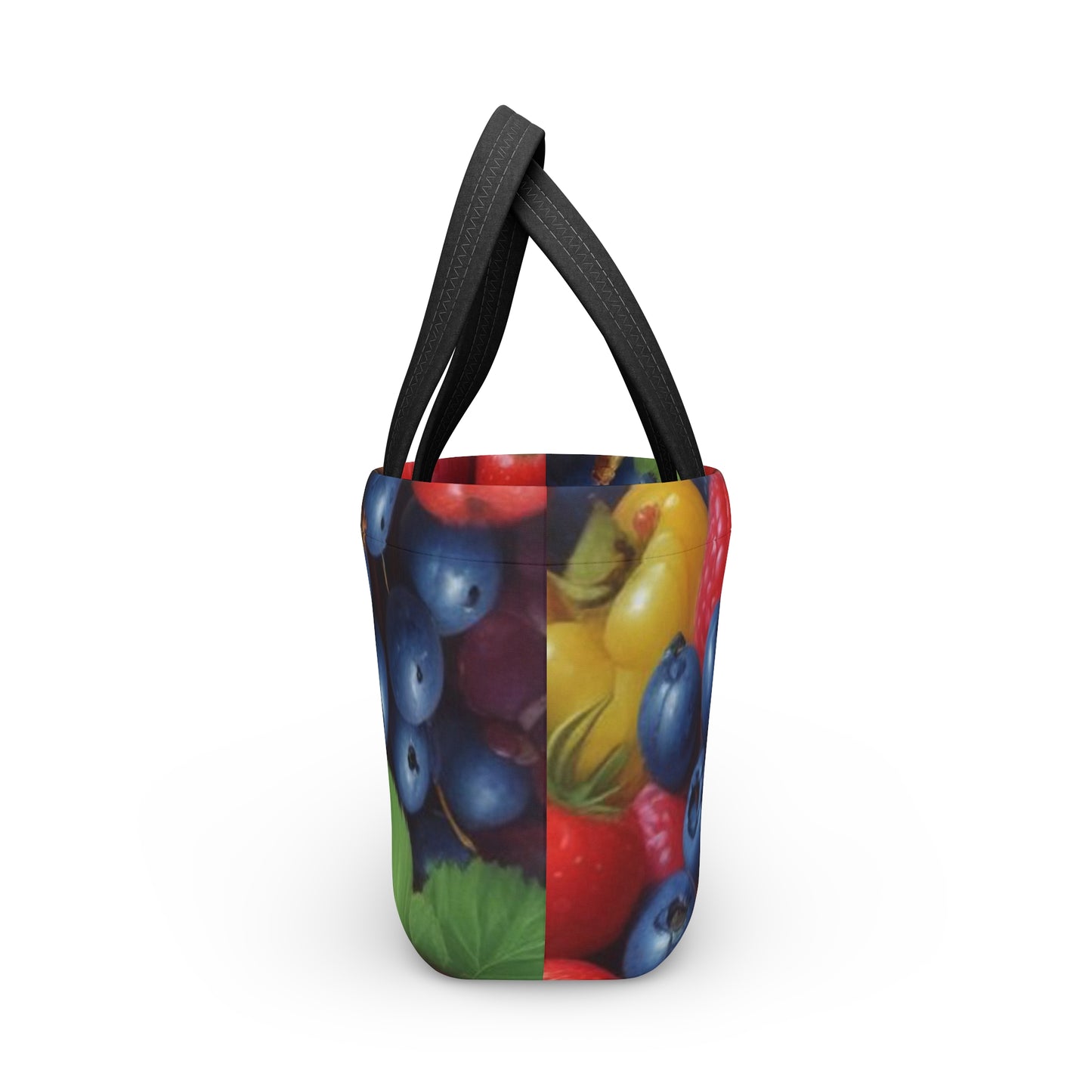 Vibrant Berry Print Insulated Lunch Bag - Perfect for Picnics & Work