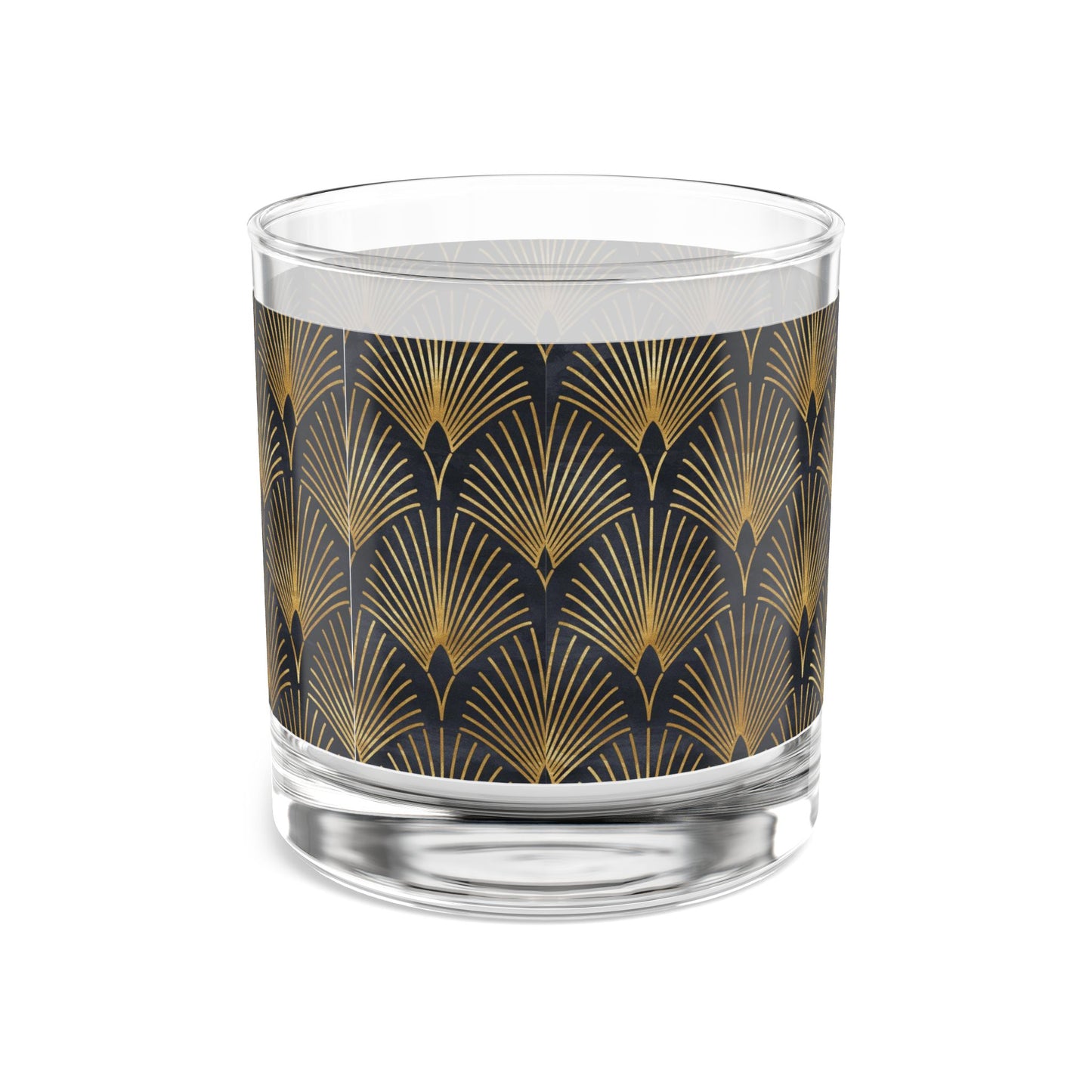 Elegant Gold Art Deco Rocks Glass - 10oz | Perfect for Celebrations & Gifting