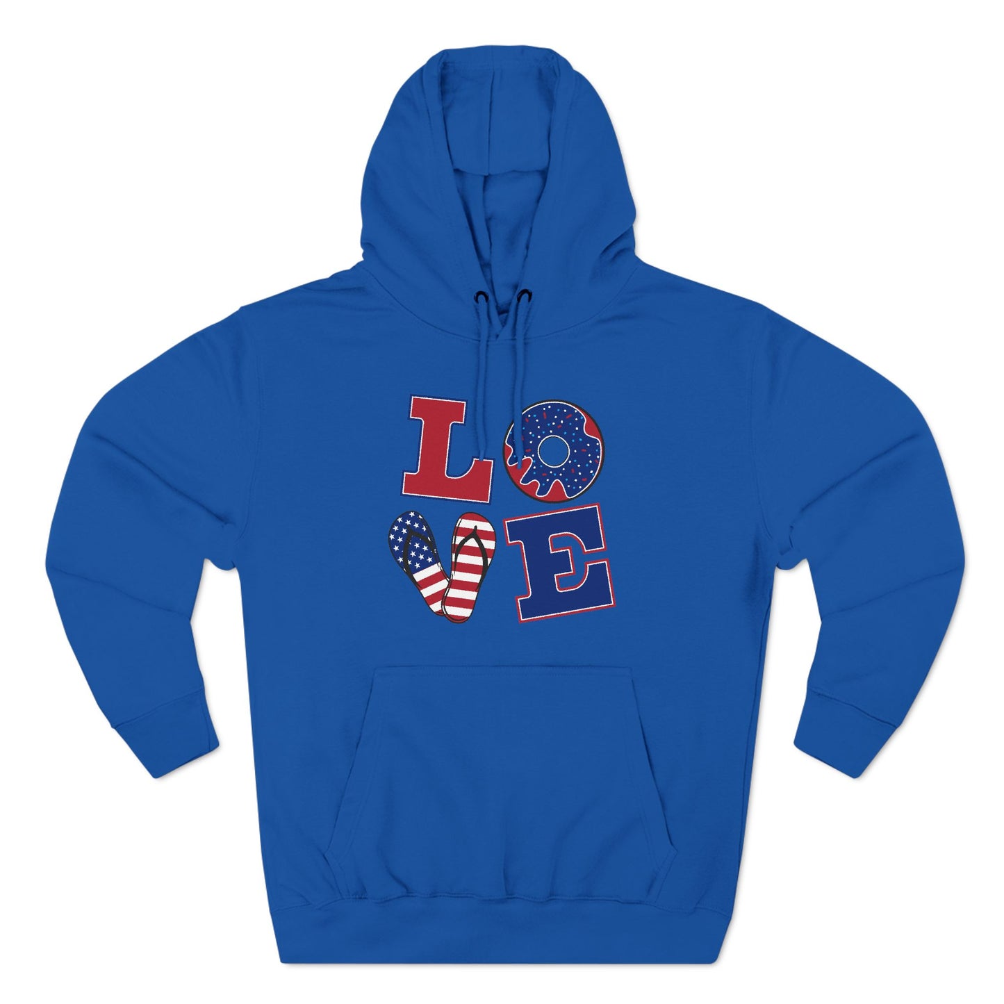 Three-Panel Fleece Hoodie