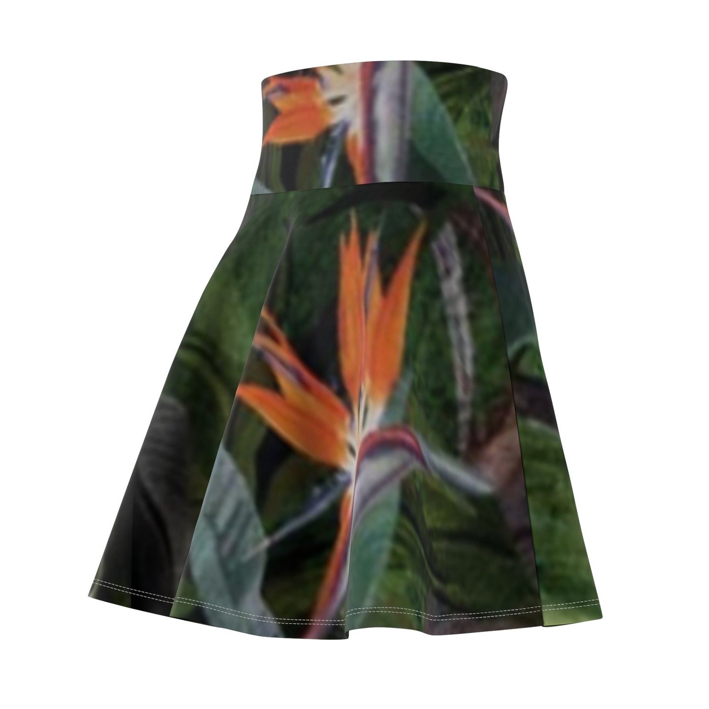 Tropical Floral Women's Skater Skirt - Perfect for Summer Parties & Outdoor Events