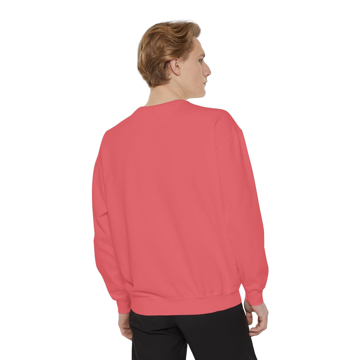 Artistic Garment-Dyed Unisex Sweatshirt - Abstract Ocean Design