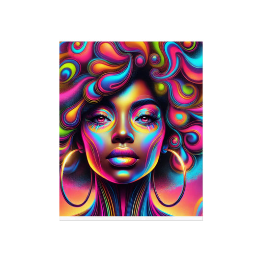 Colorful Abstract Beauty Poster – Vibrant Wall Art for Home Decor