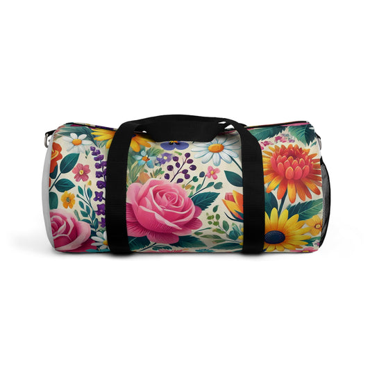 Floral Pattern Duffel Bag - Stylish Travel Companion for Women