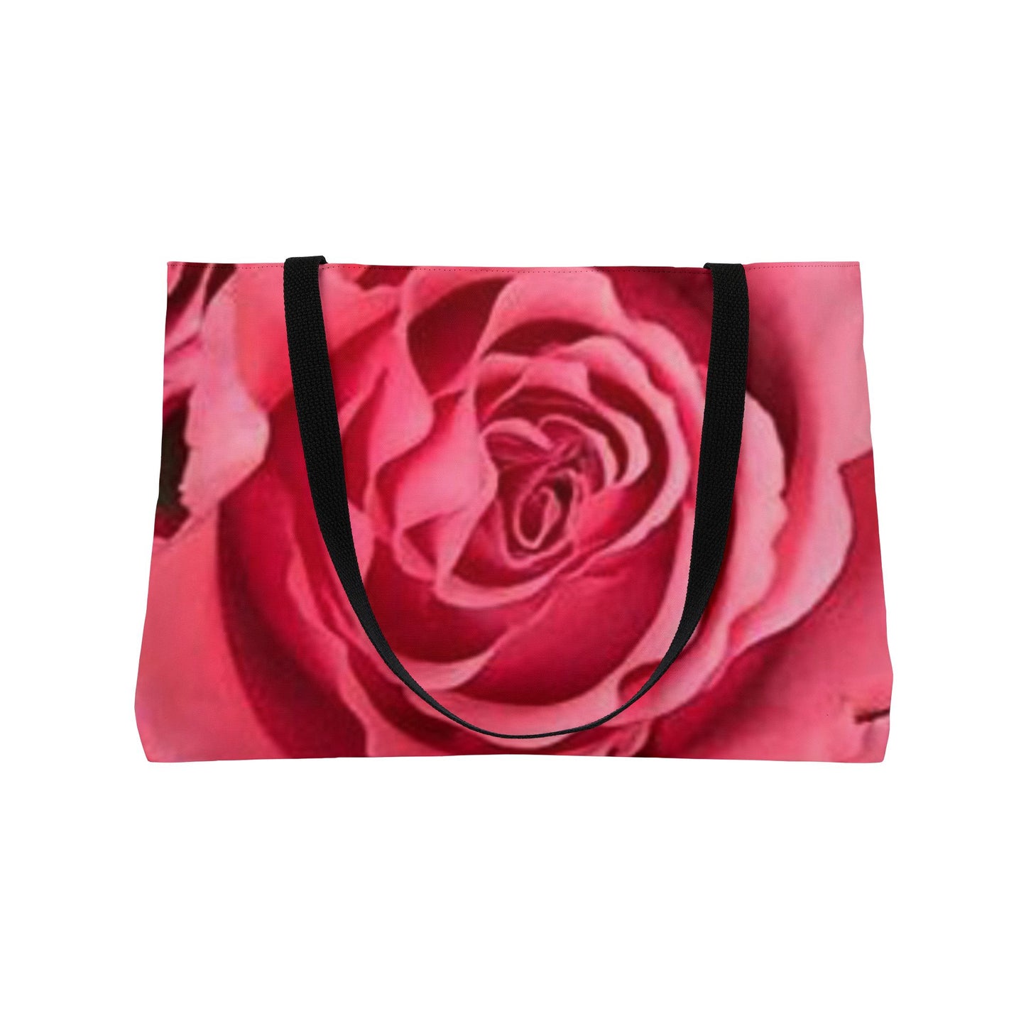 Elegant Floral Weekender Tote Bag - Pink Roses Design
