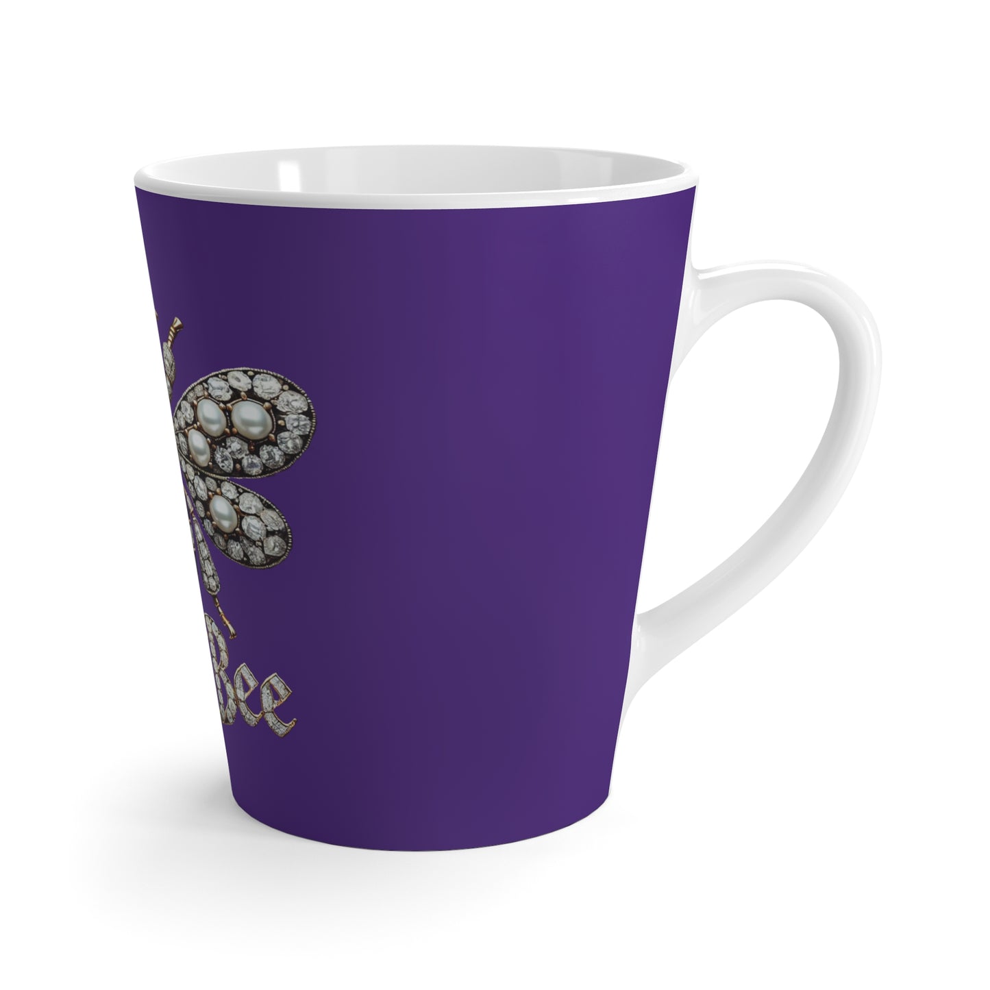 Chic Queen Bee Latte Mug - Empowering Coffee Cup for Her
