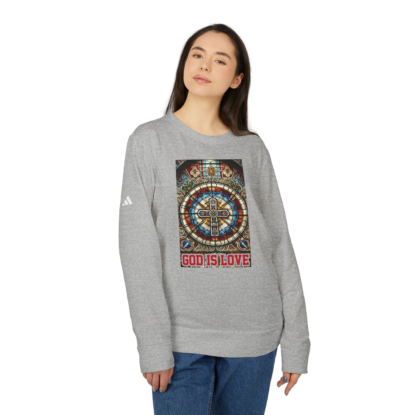 Adidas Unisex Fleece Crewneck Sweatshirt