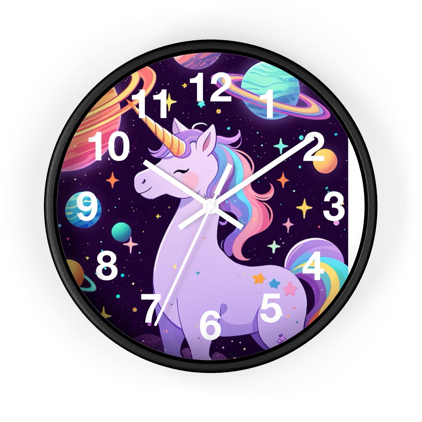 Magical Unicorn Wall Clock - Cosmic Decor for Kids' Rooms