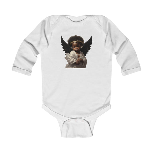 Angel Baby Long Sleeve Bodysuit - Adorable Infant Outfit for Baby Showers and Celebrations