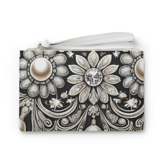 Elegant Floral Clutch Bag - Chic Accessory for Special Occasions