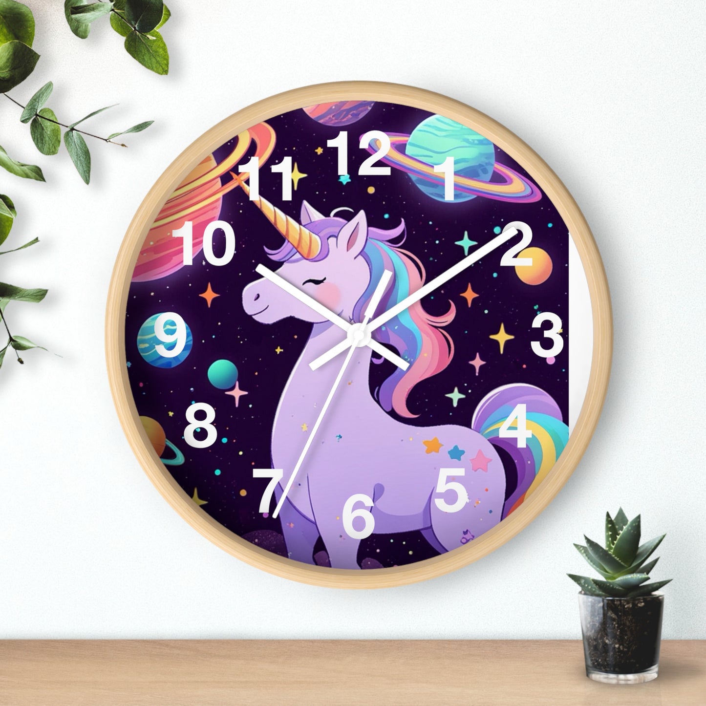 Magical Unicorn Wall Clock - Cosmic Decor for Kids' Rooms