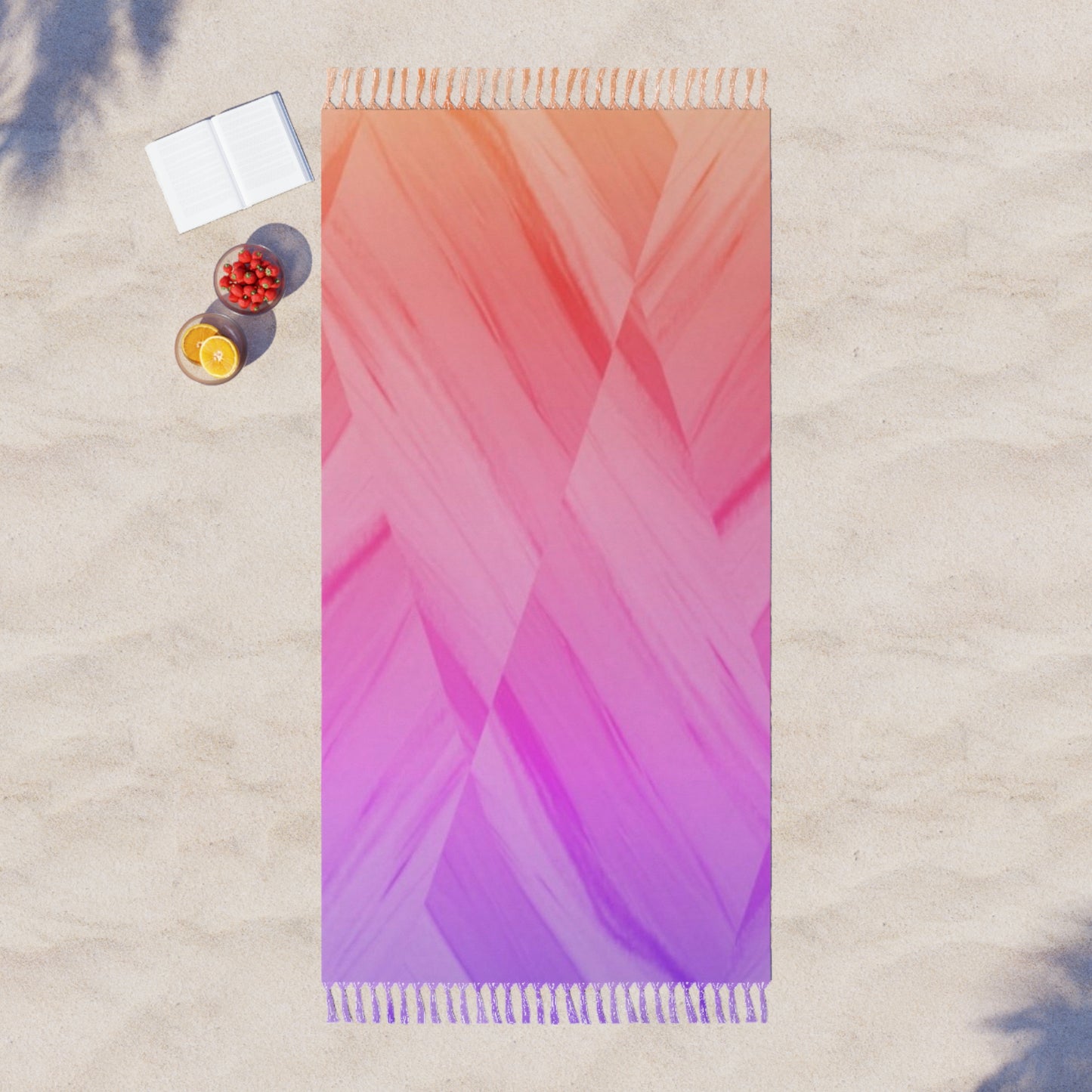 Boho Beach Towel - Vibrant Gradient Design for Summer Fun
