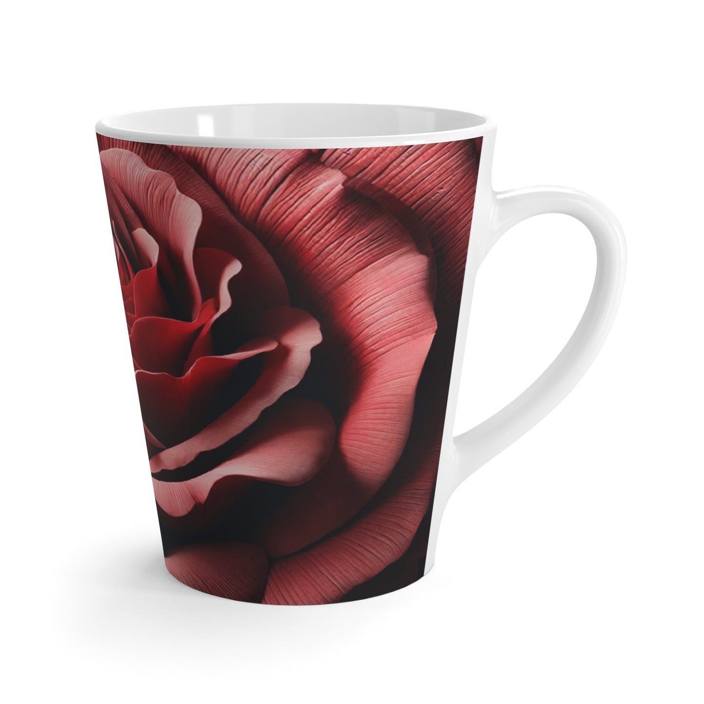 Elegant Rose Latte Mug - Perfect Gift for Flower Lovers and Special Occasions